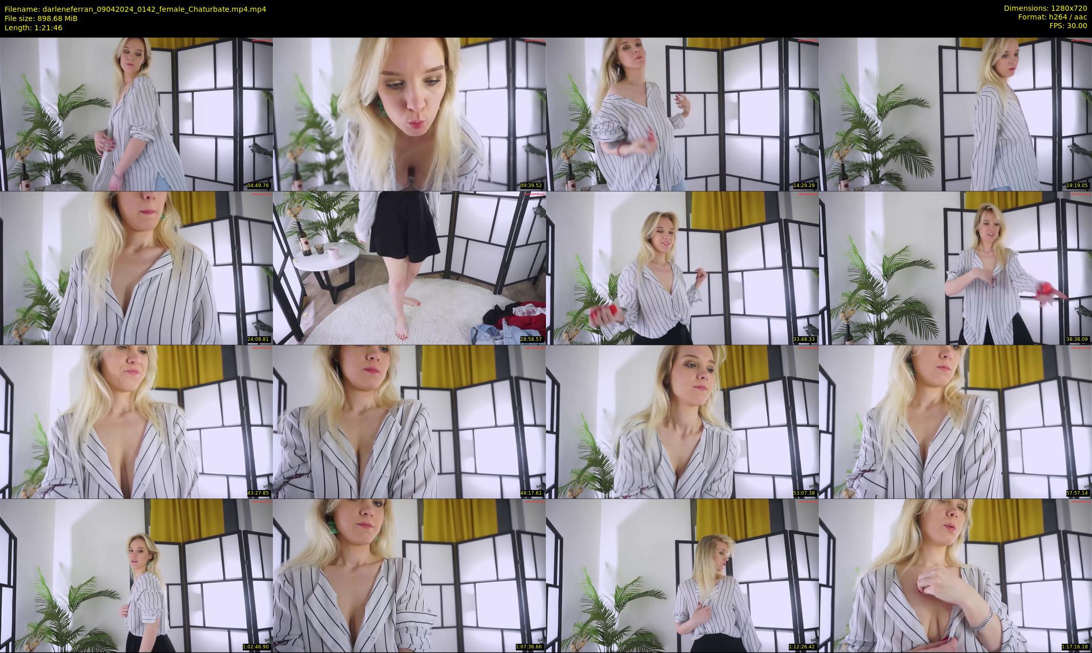 darleneferran — 82 minute Chaturbate female cam show recording, 720p, Apr 9, 2024