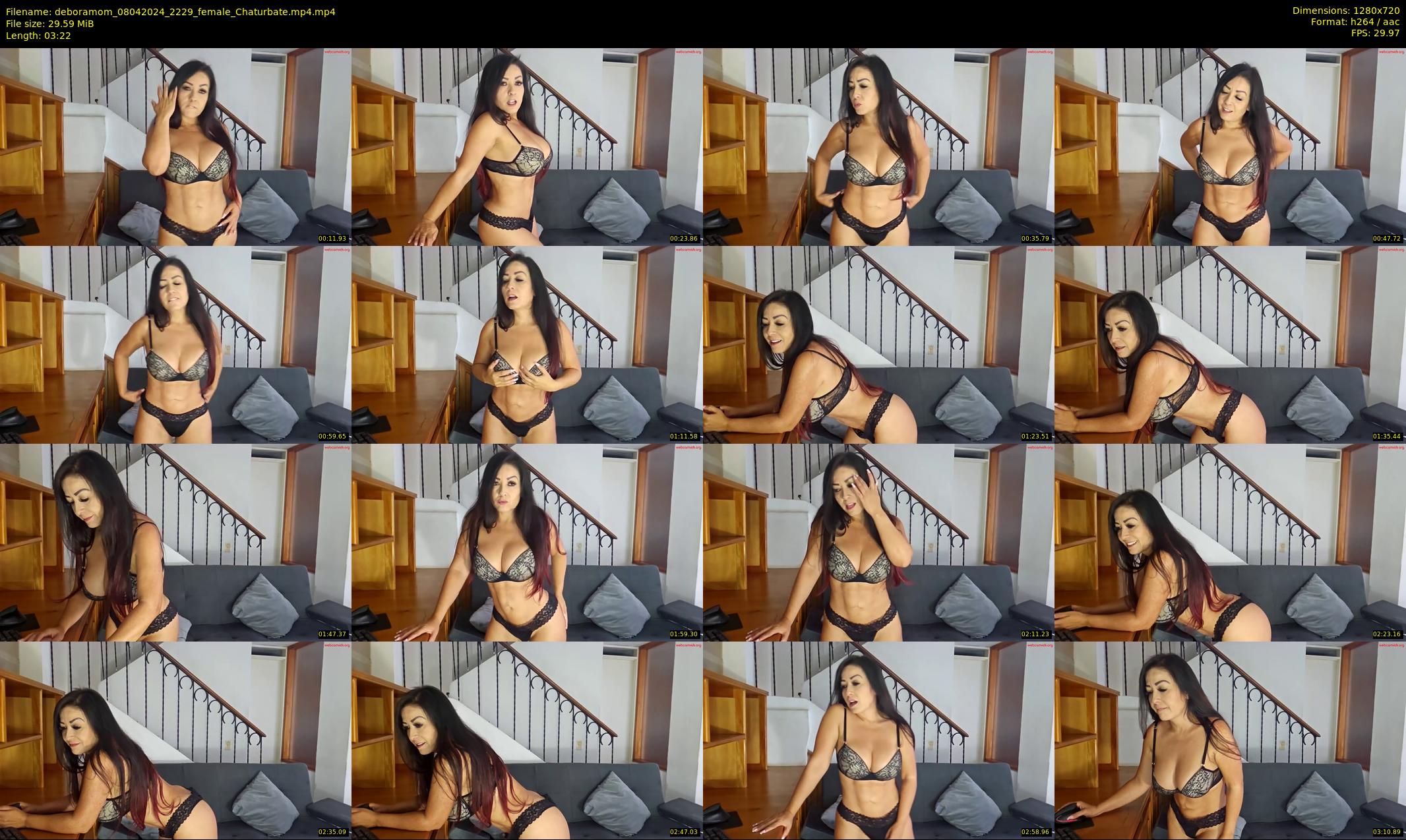 deboramom — 4 minute Chaturbate female cam show recording, 720p, Apr 8, 2024