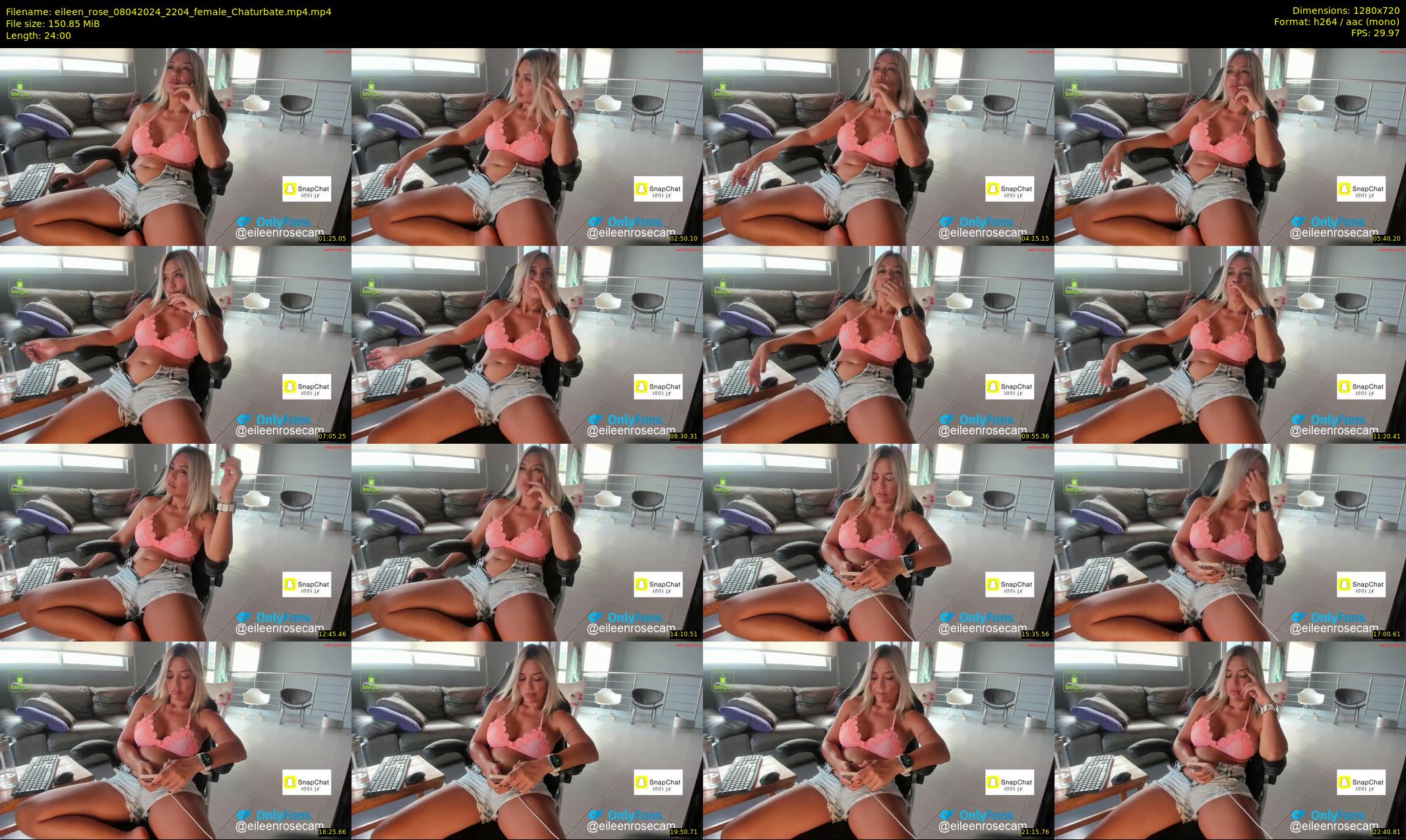 eileen_rose — 24 minute Chaturbate female cam show recording, 720p, Apr 8, 2024