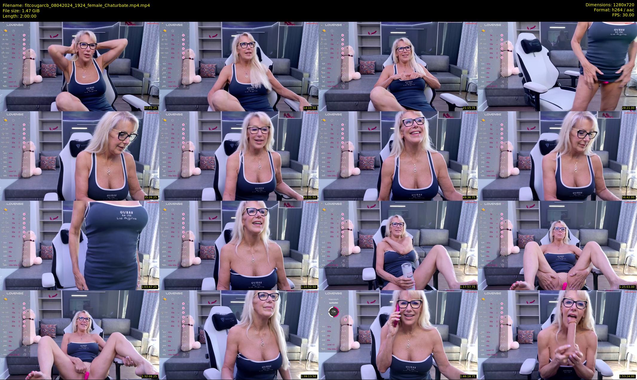 fitcougarcb — 120 minute Chaturbate female cam show recording, 720p, Apr 8, 2024