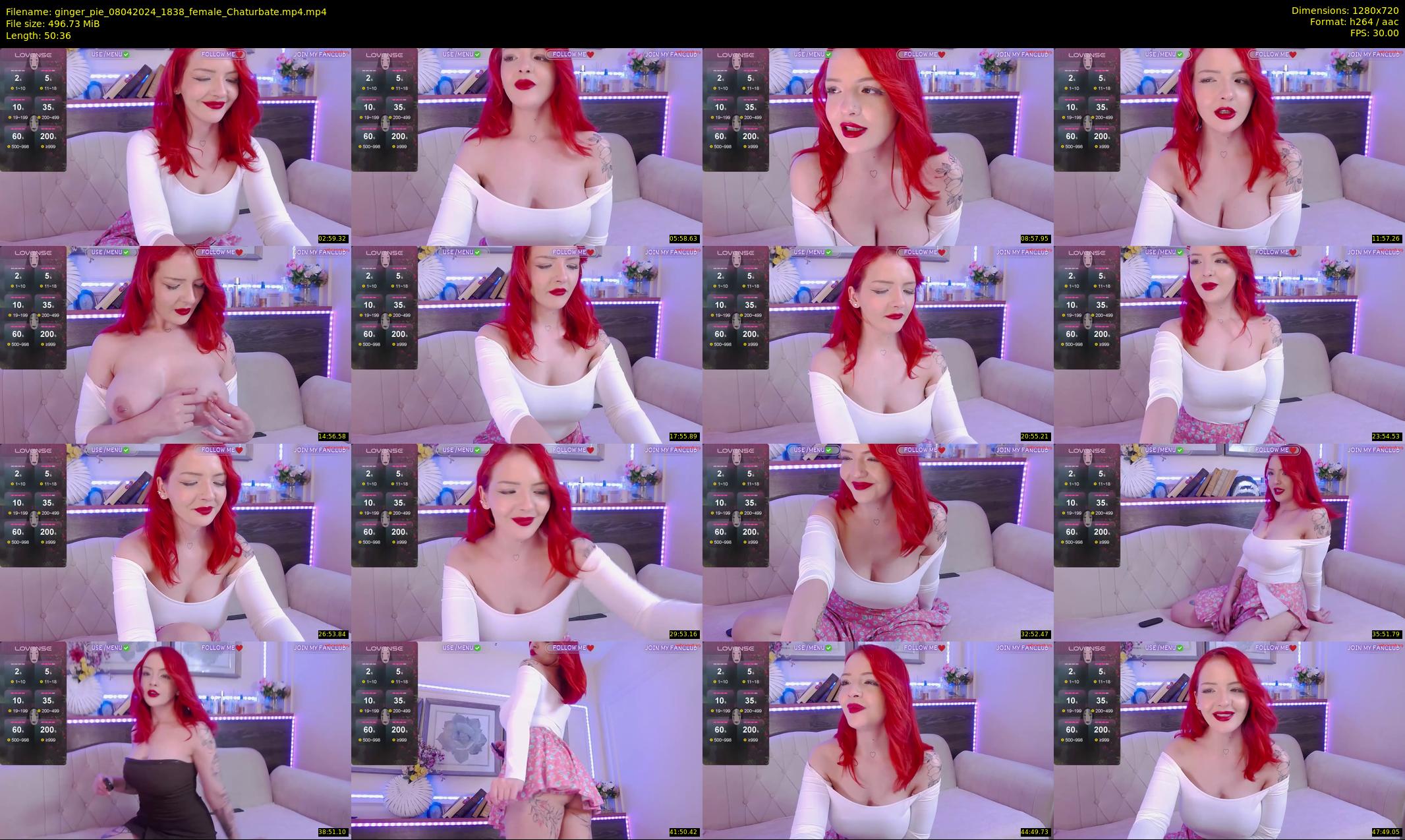 ginger_pie — 51 minute Chaturbate female cam show recording, 720p, Apr 8, 2024
