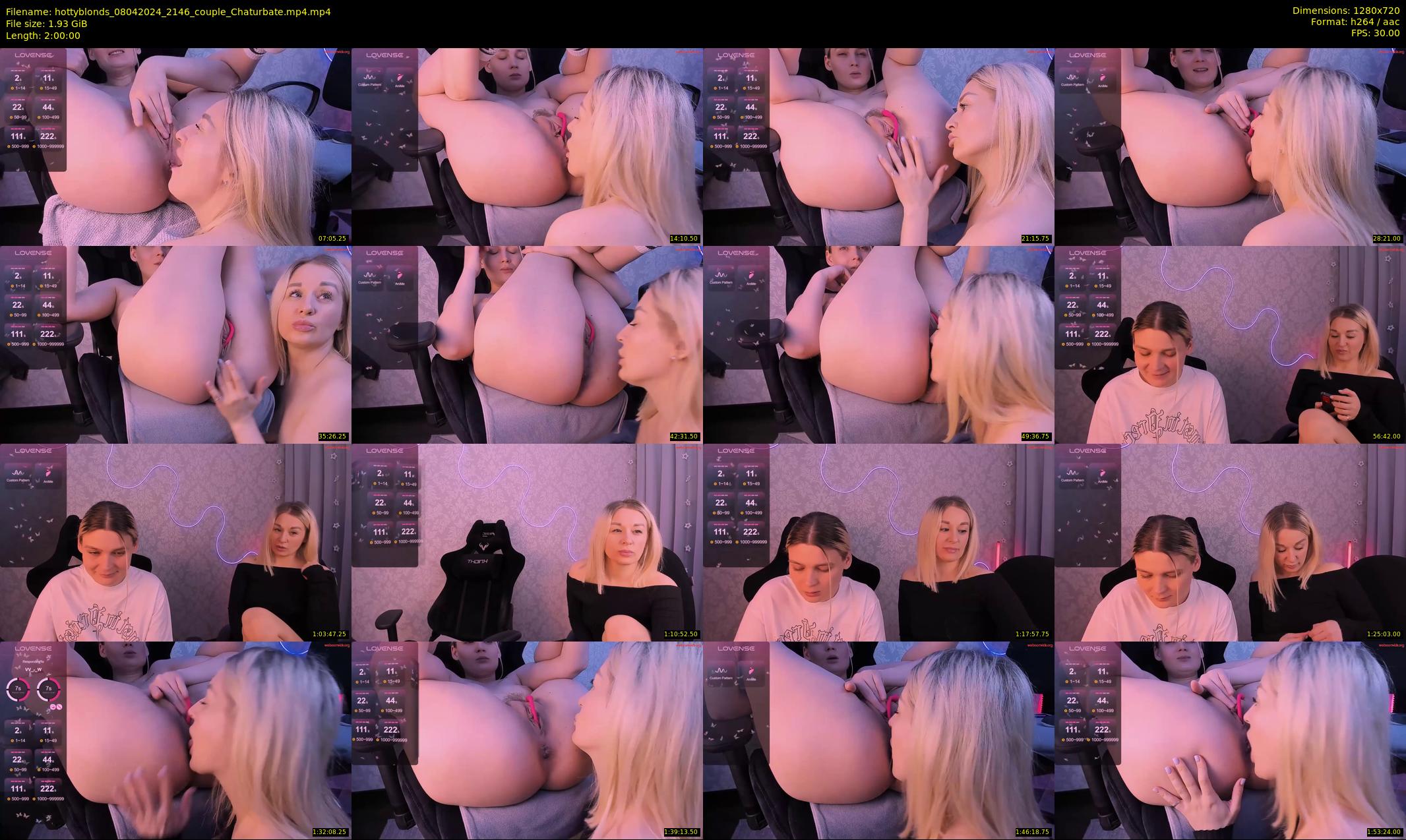 hottyblonds — 120 minute Chaturbate couple cam show recording, 720p, Apr 8, 2024