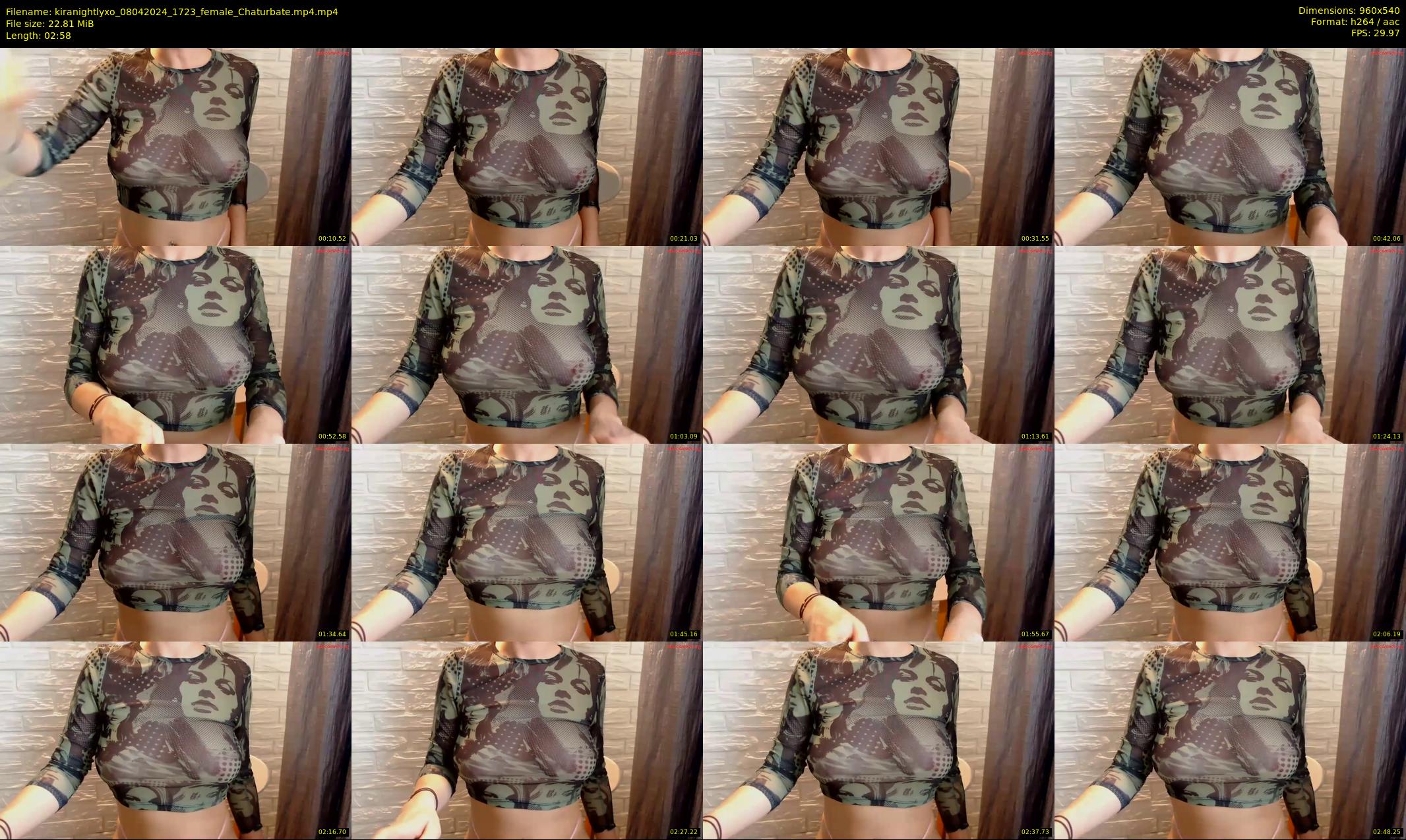 kiranightlyxo — 3 minute Chaturbate female cam show recording, 480p, Apr 8, 2024