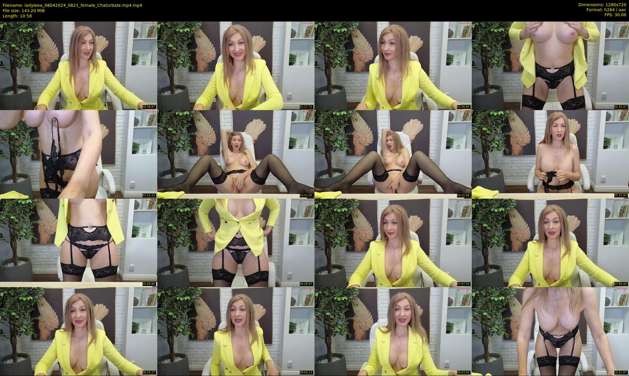 ladyleea — 11 minute Chaturbate female cam show recording, 720p, Apr 8, 2024