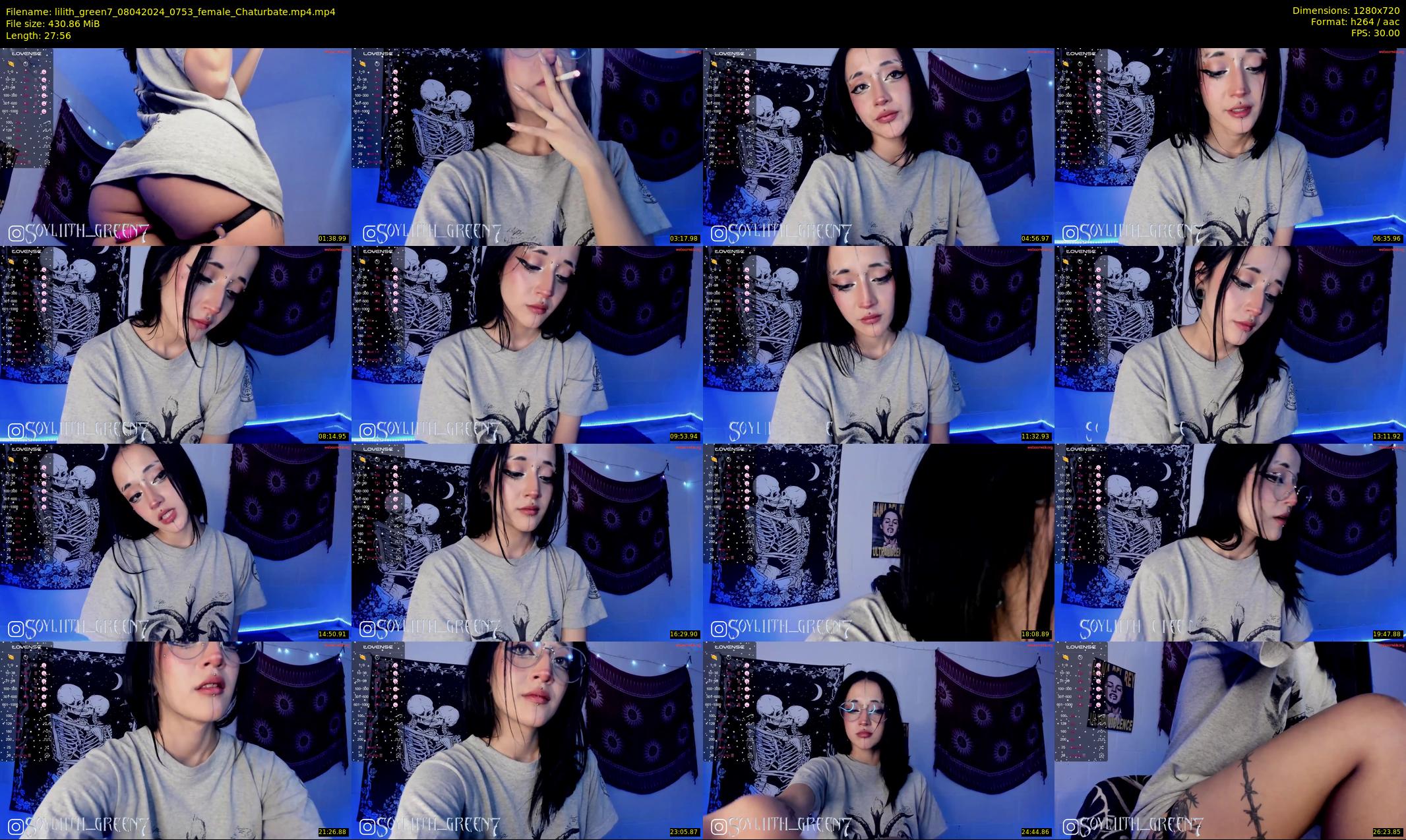 lilith_green7 — 28 minute Chaturbate female cam show recording, 720p, Apr 8, 2024