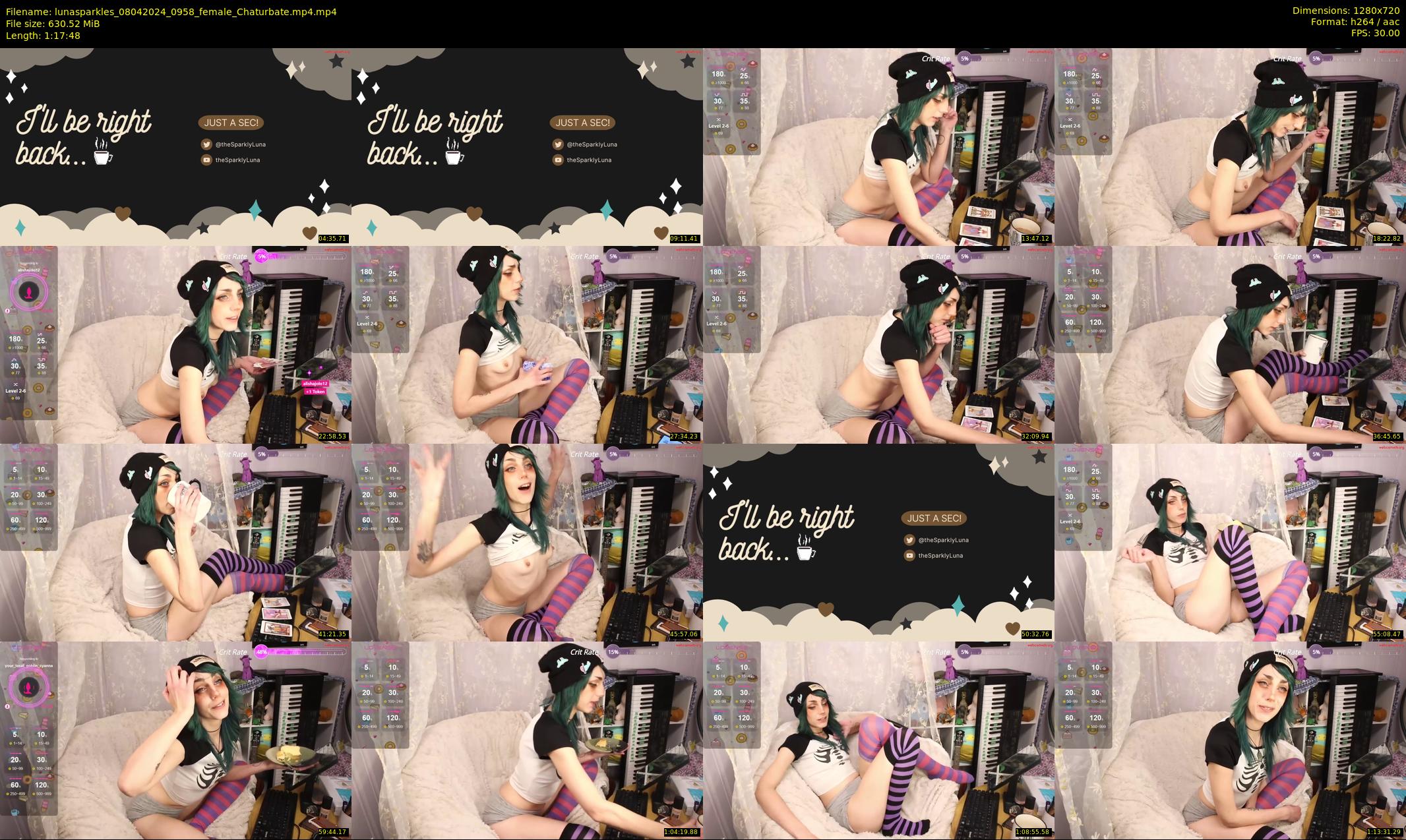 lunasparkles — 78 minute Chaturbate female cam show recording, 720p, Apr 8, 2024