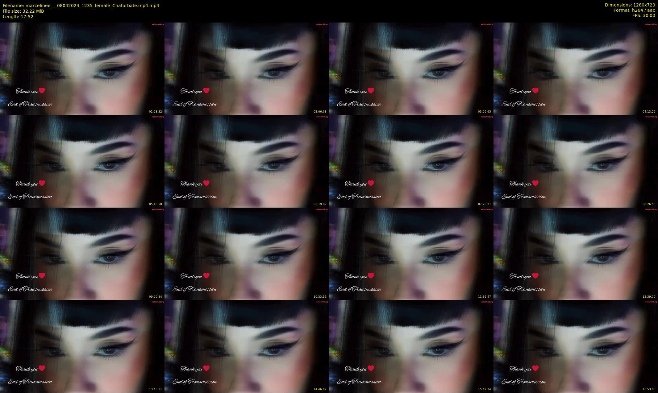marcelinee__ — 18 minute Chaturbate female cam show recording, 720p, Apr 8, 2024