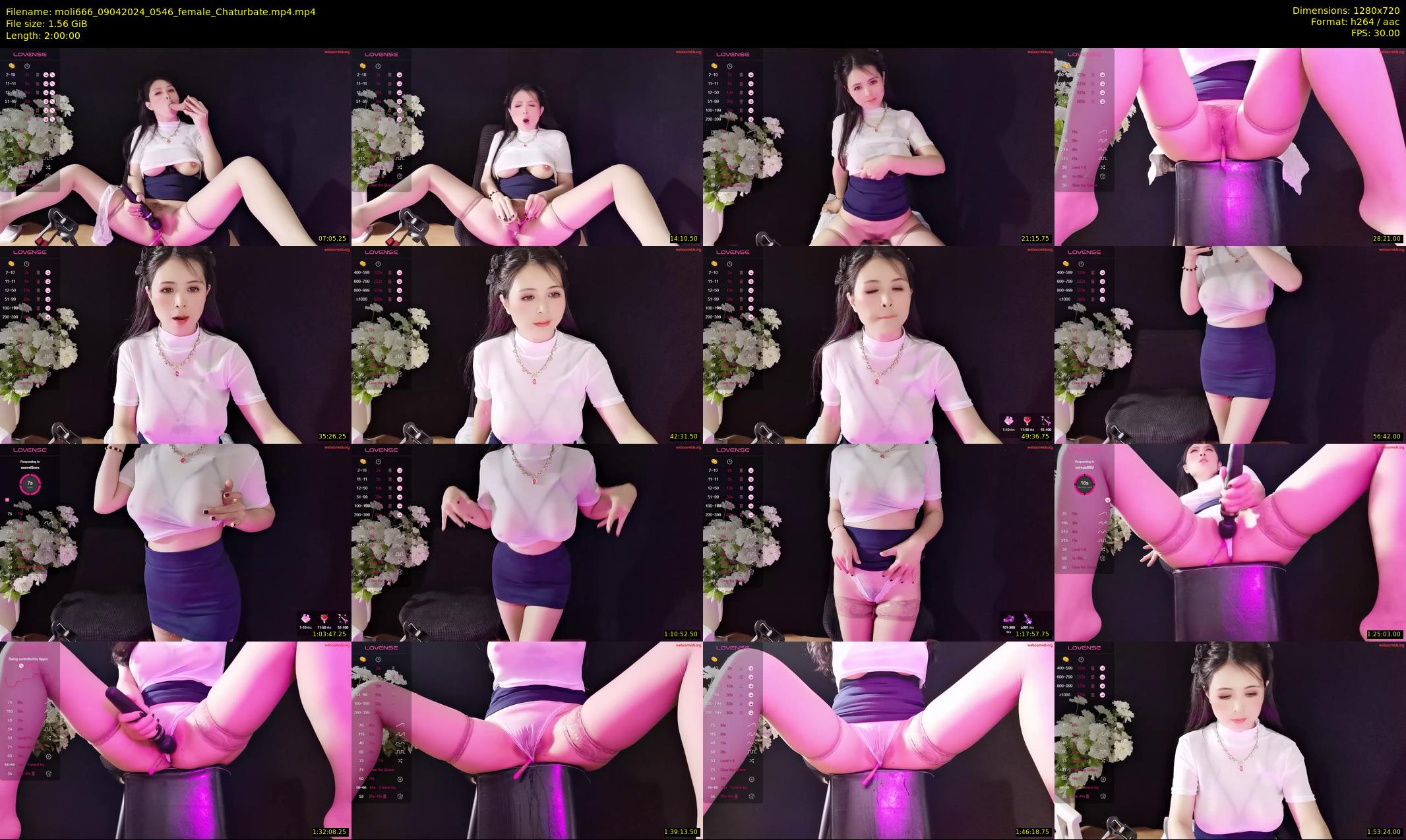 moli666 — 120 minute Chaturbate female cam show recording, 720p, Apr 9, 2024