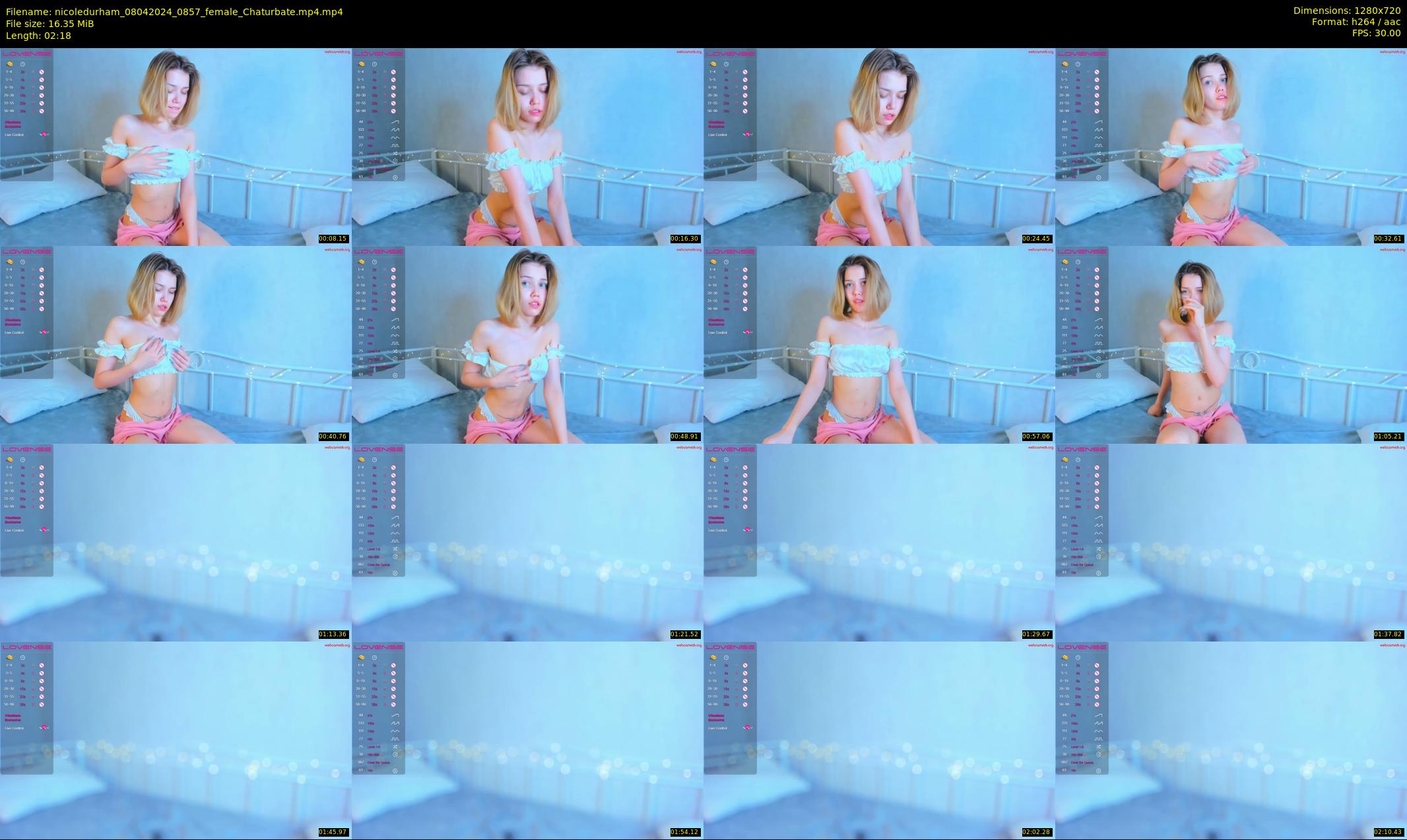 nicoledurham — 3 minute Chaturbate female cam show recording, 720p, Apr 8, 2024