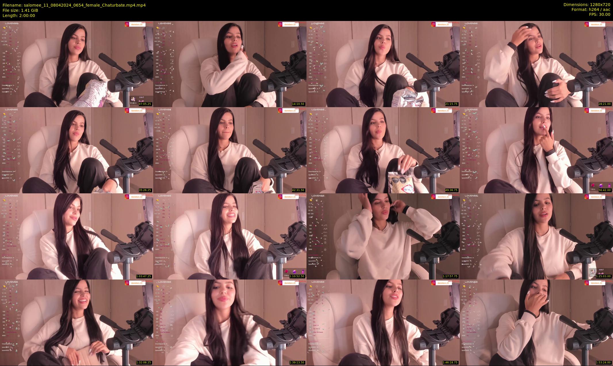 salomee_11 — 120 minute Chaturbate female cam show recording, 720p, Apr 8, 2024
