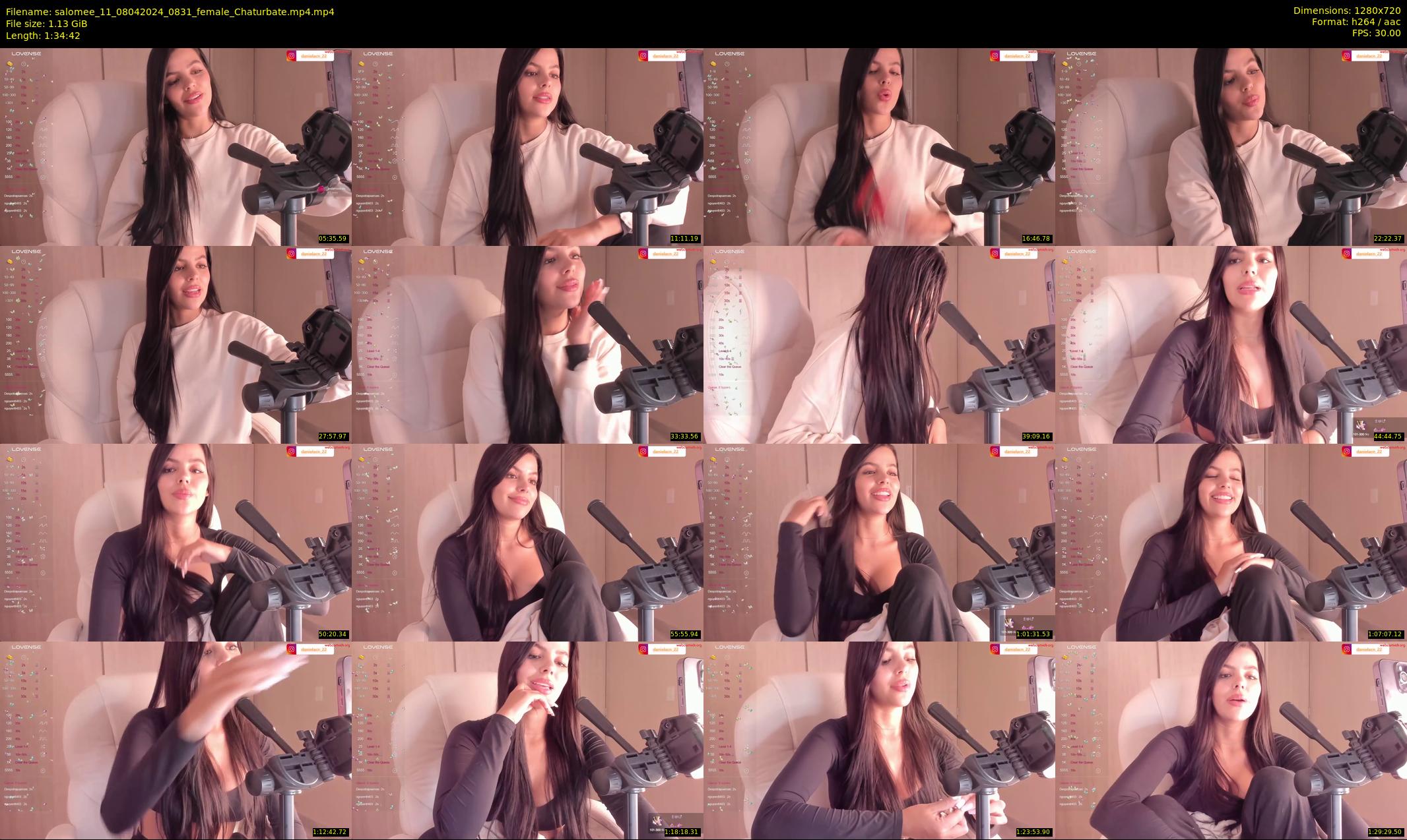 salomee_11 — 95 minute Chaturbate female cam show recording, 720p, Apr 8, 2024