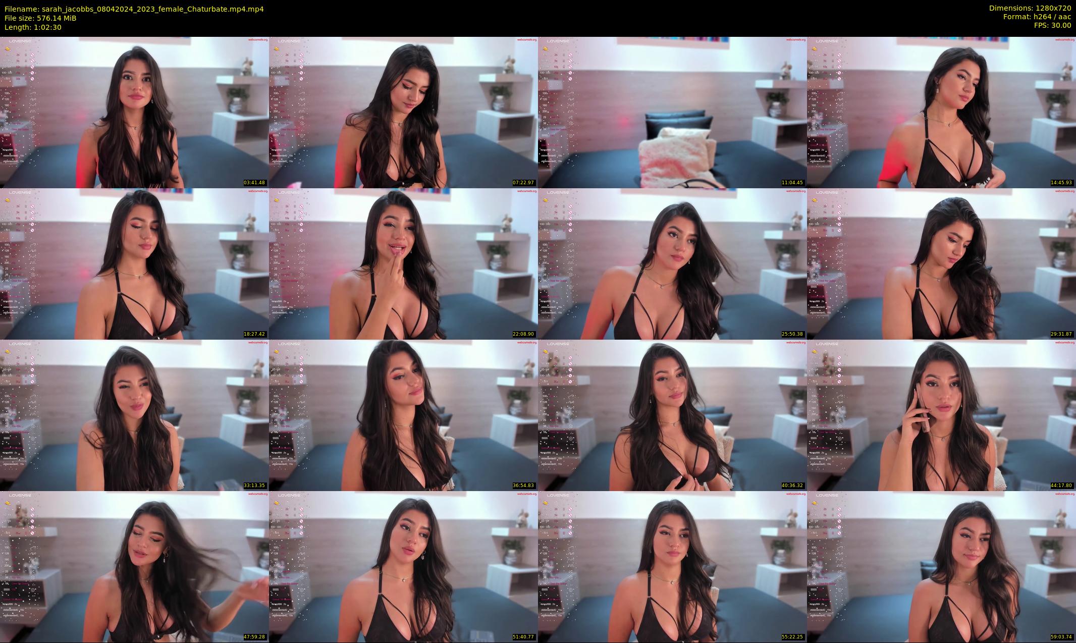 sarah_jacobbs — 63 minute Chaturbate female cam show recording, 720p, Apr 8, 2024