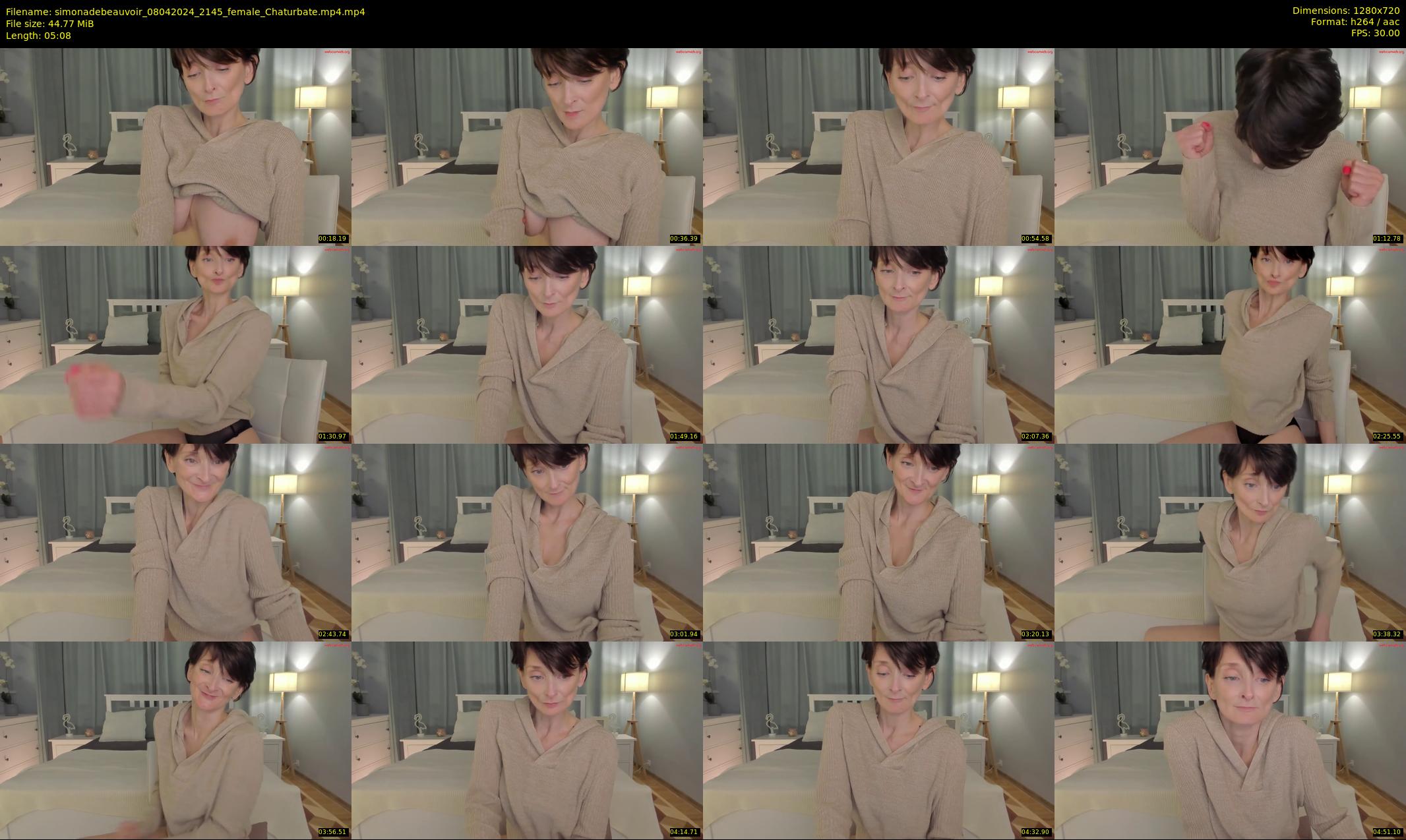 simonadebeauvoir — 6 minute Chaturbate female cam show recording, 720p, Apr 8, 2024