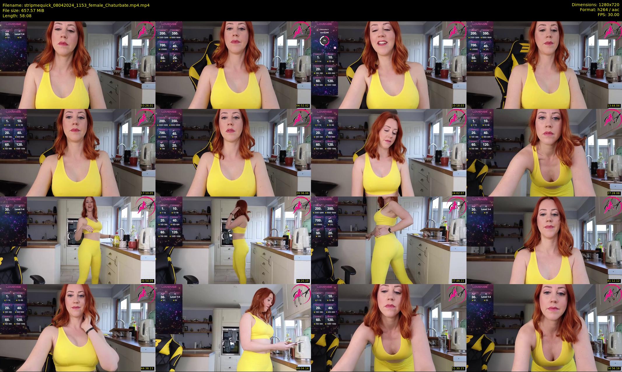 stripmequick — 59 minute Chaturbate female cam show recording, 720p, Apr 8, 2024