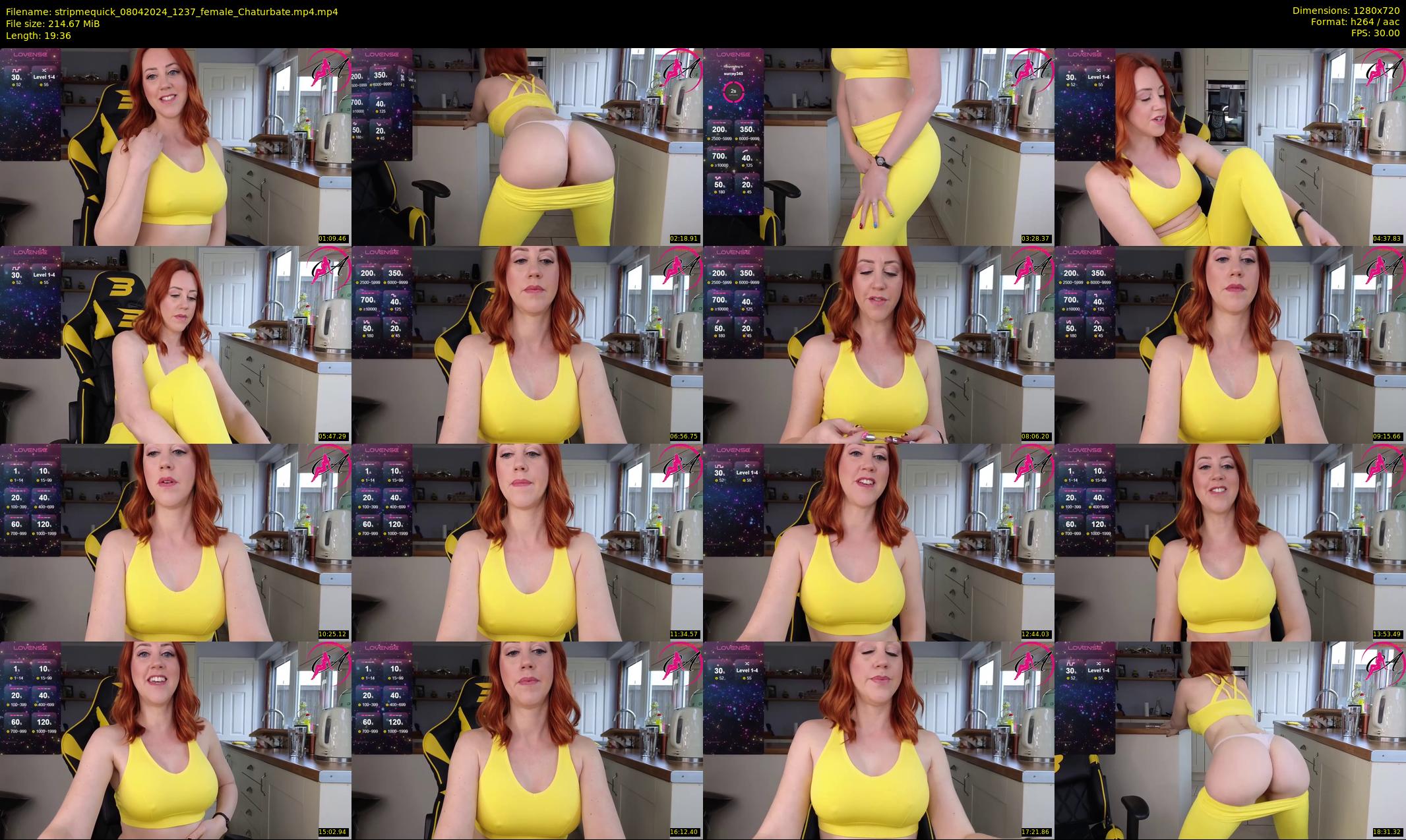 stripmequick — 20 minute Chaturbate female cam show recording, 720p, Apr 8, 2024