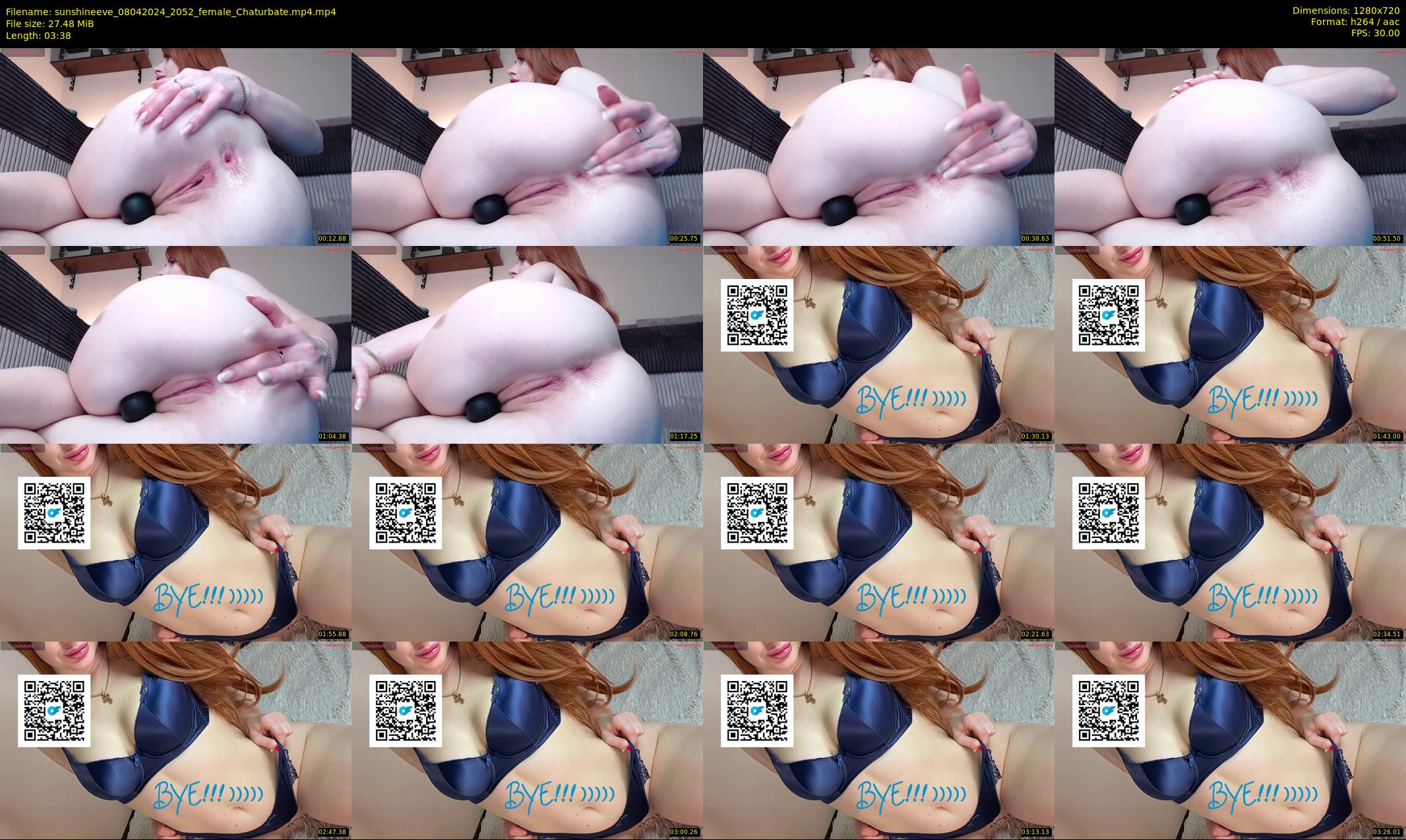 sunshineeve — 4 minute Chaturbate female cam show recording, 720p, Apr 8, 2024