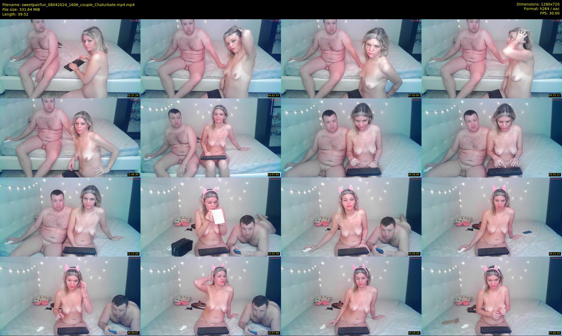 sweetpairfun — 40 minute Chaturbate couple cam show recording, 720p, Apr 8, 2024