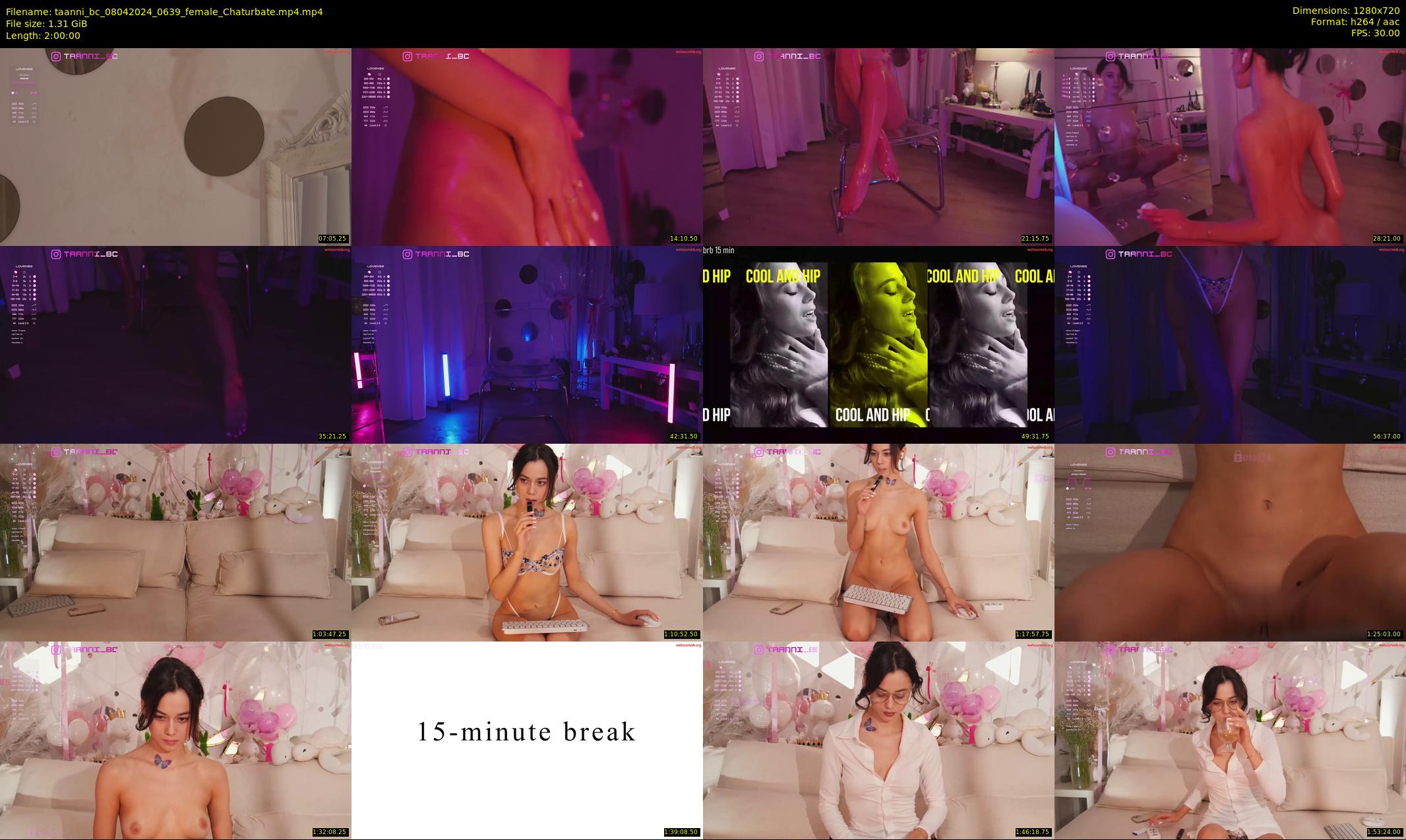 taanni_bc — 120 minute Chaturbate female cam show recording, 720p, Apr 8, 2024