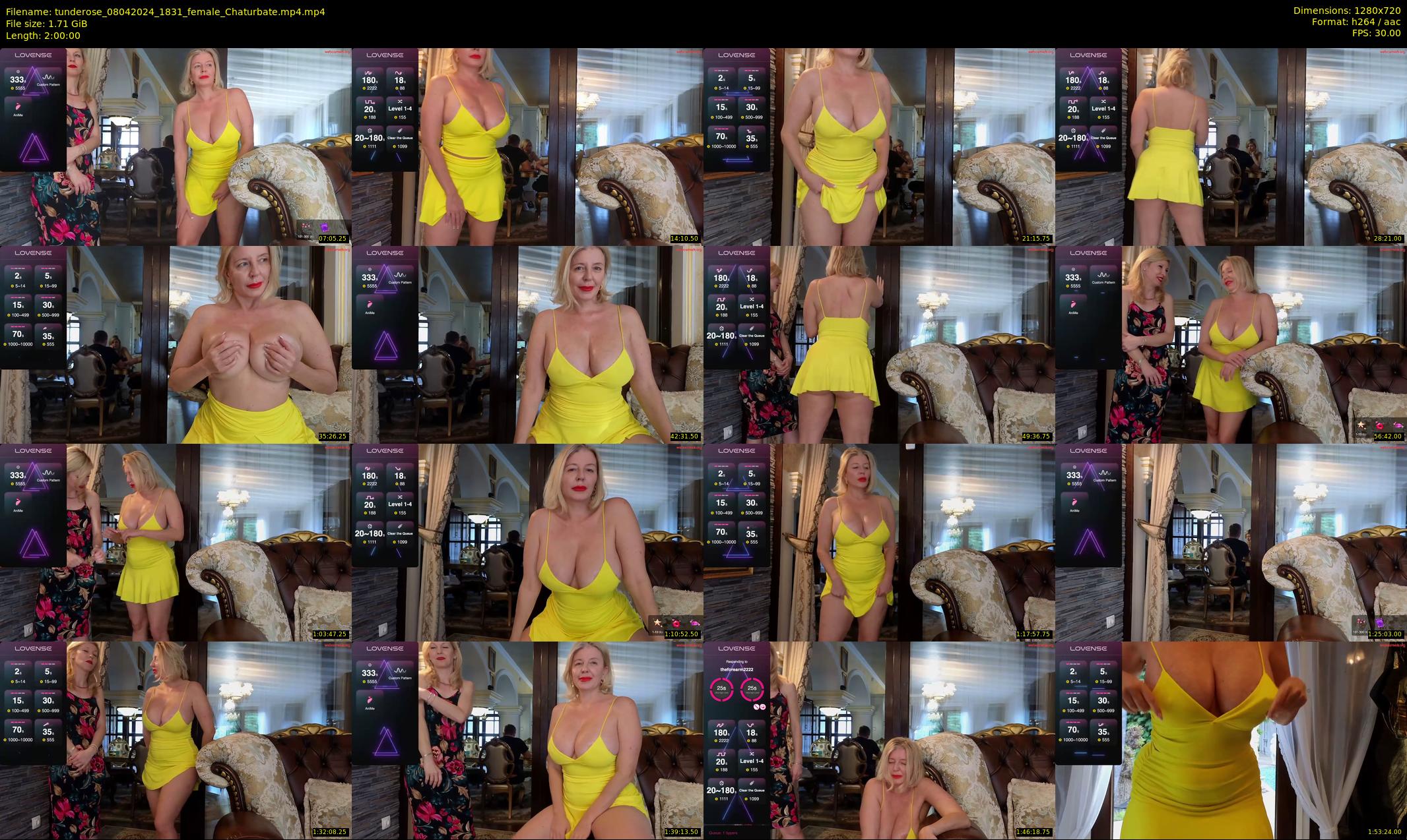 tunderose — 120 minute Chaturbate female cam show recording, 720p, Apr 8, 2024