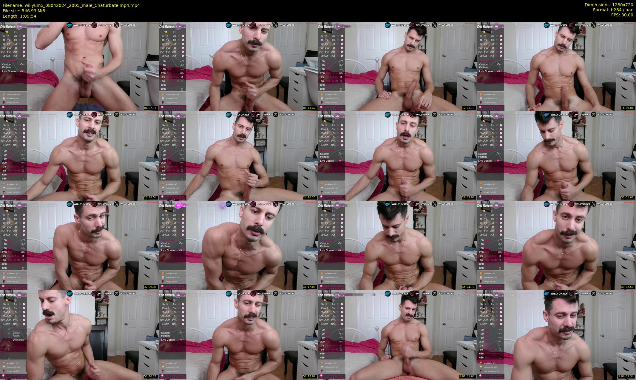 willyumx — 70 minute Chaturbate male cam show recording, 720p, Apr 8, 2024