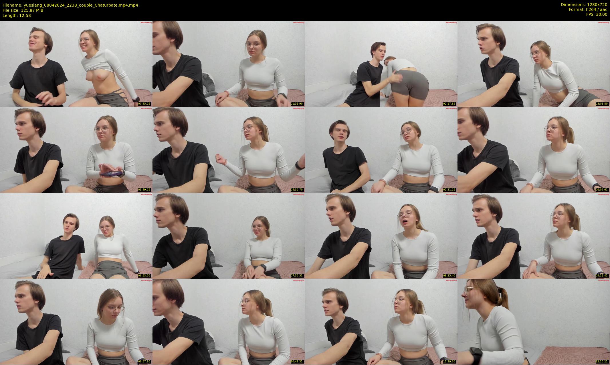 yueslang — 13 minute Chaturbate couple cam show recording, 720p, Apr 8, 2024