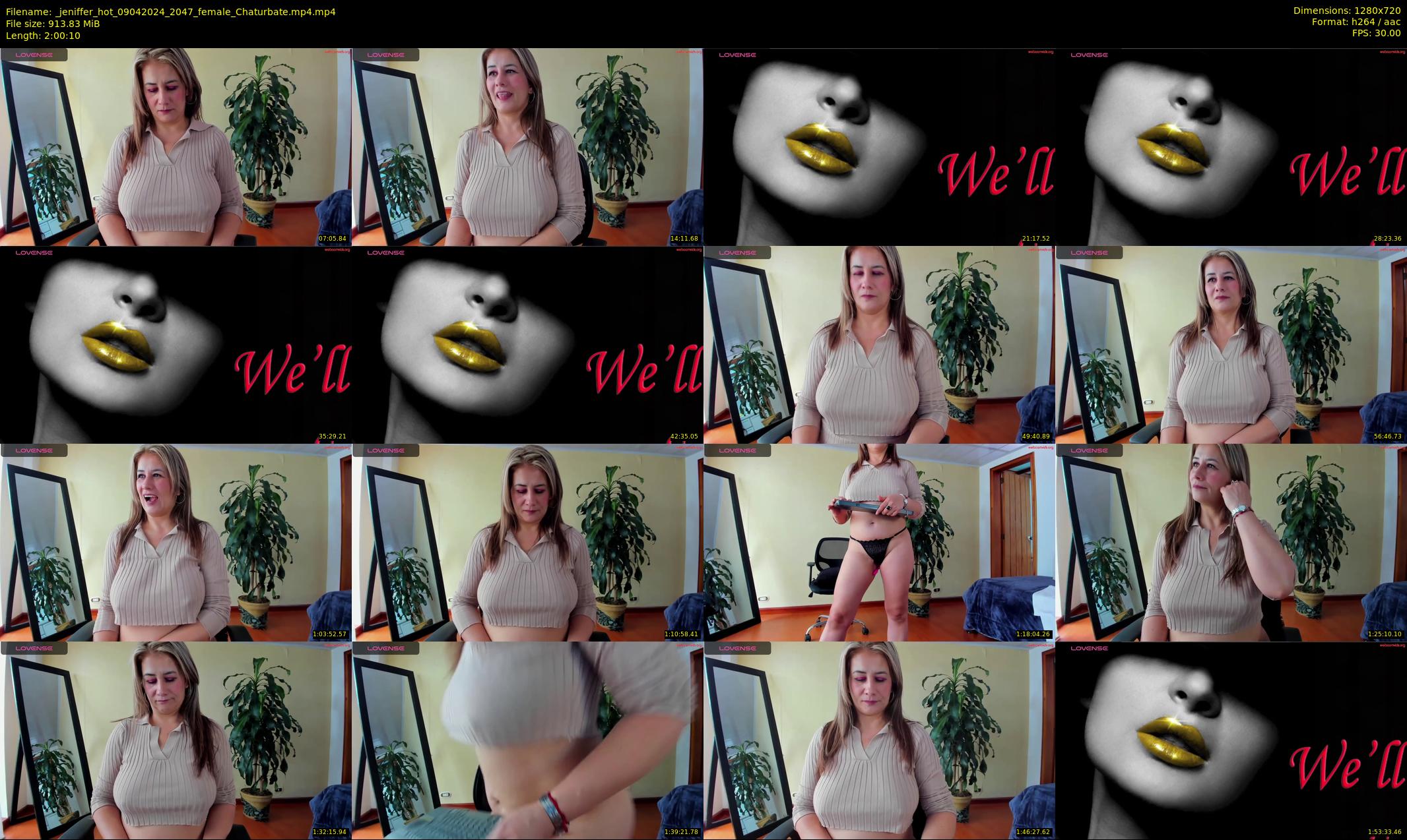 _jeniffer_hot — 121 minute Chaturbate female cam show recording, 720p, Apr 9, 2024