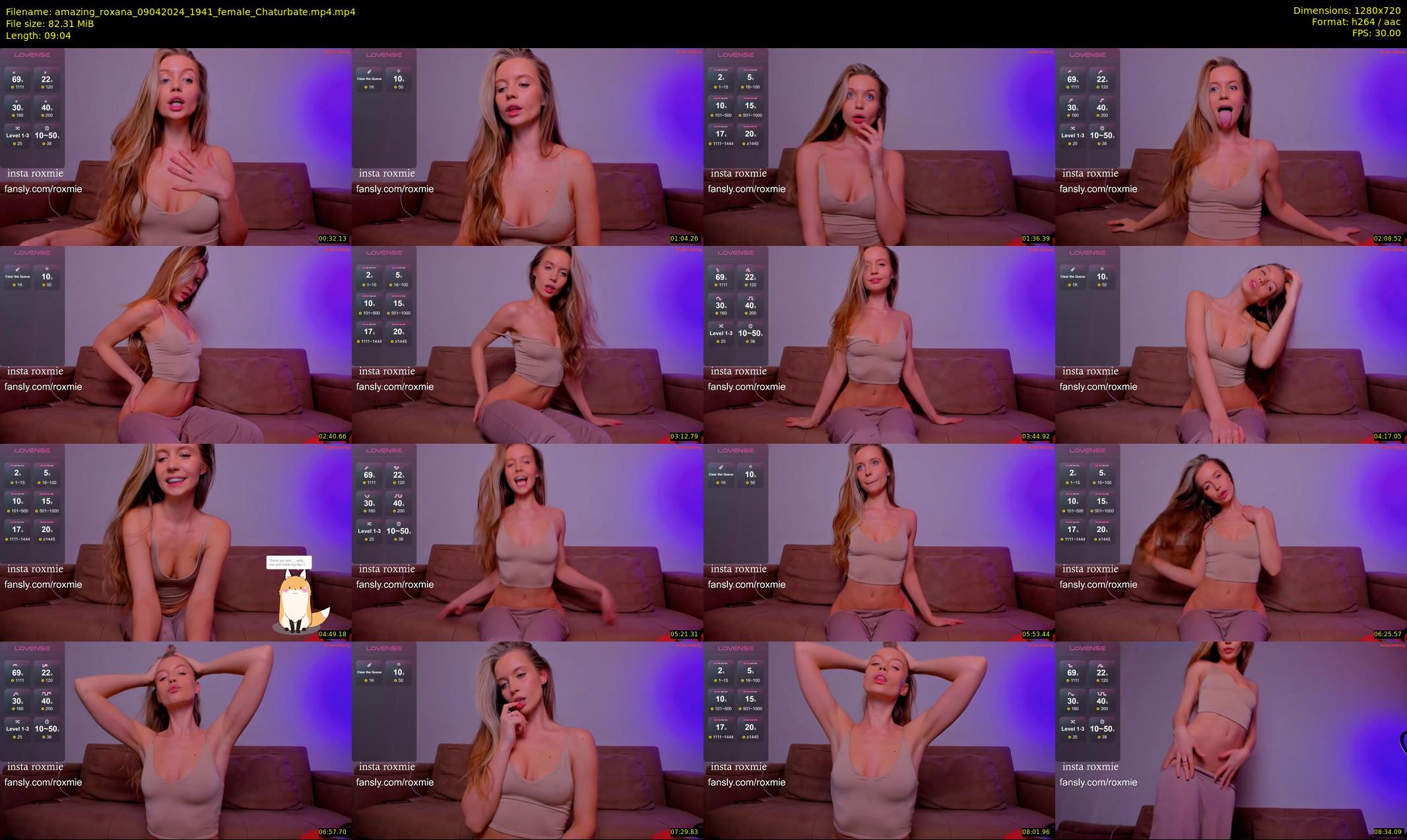 amazing_roxana — 10 minute Chaturbate female cam show recording, 720p, Apr 9, 2024