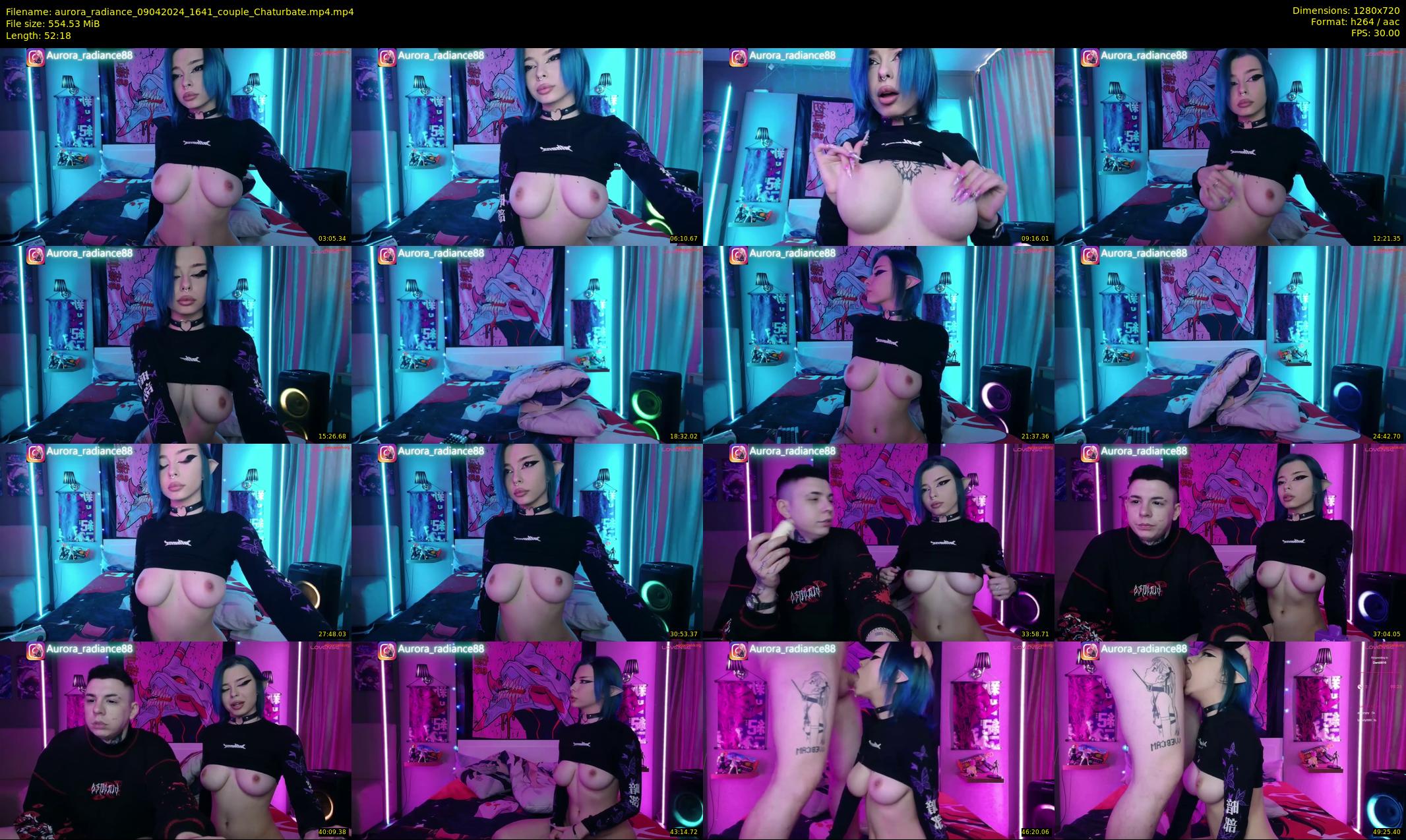 aurora_radiance — 53 minute Chaturbate couple cam show recording, 720p, Apr 9, 2024