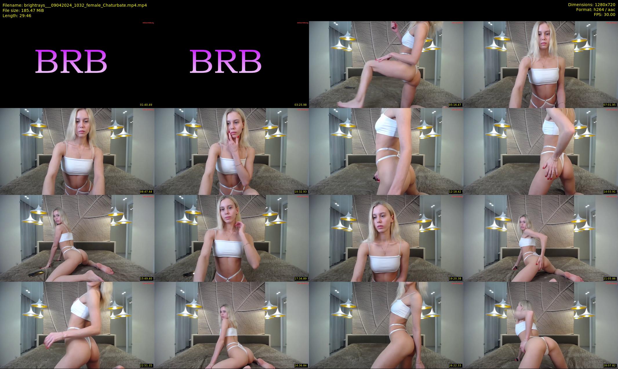 brightrays__ — 30 minute Chaturbate female cam show recording, 720p, Apr 9, 2024