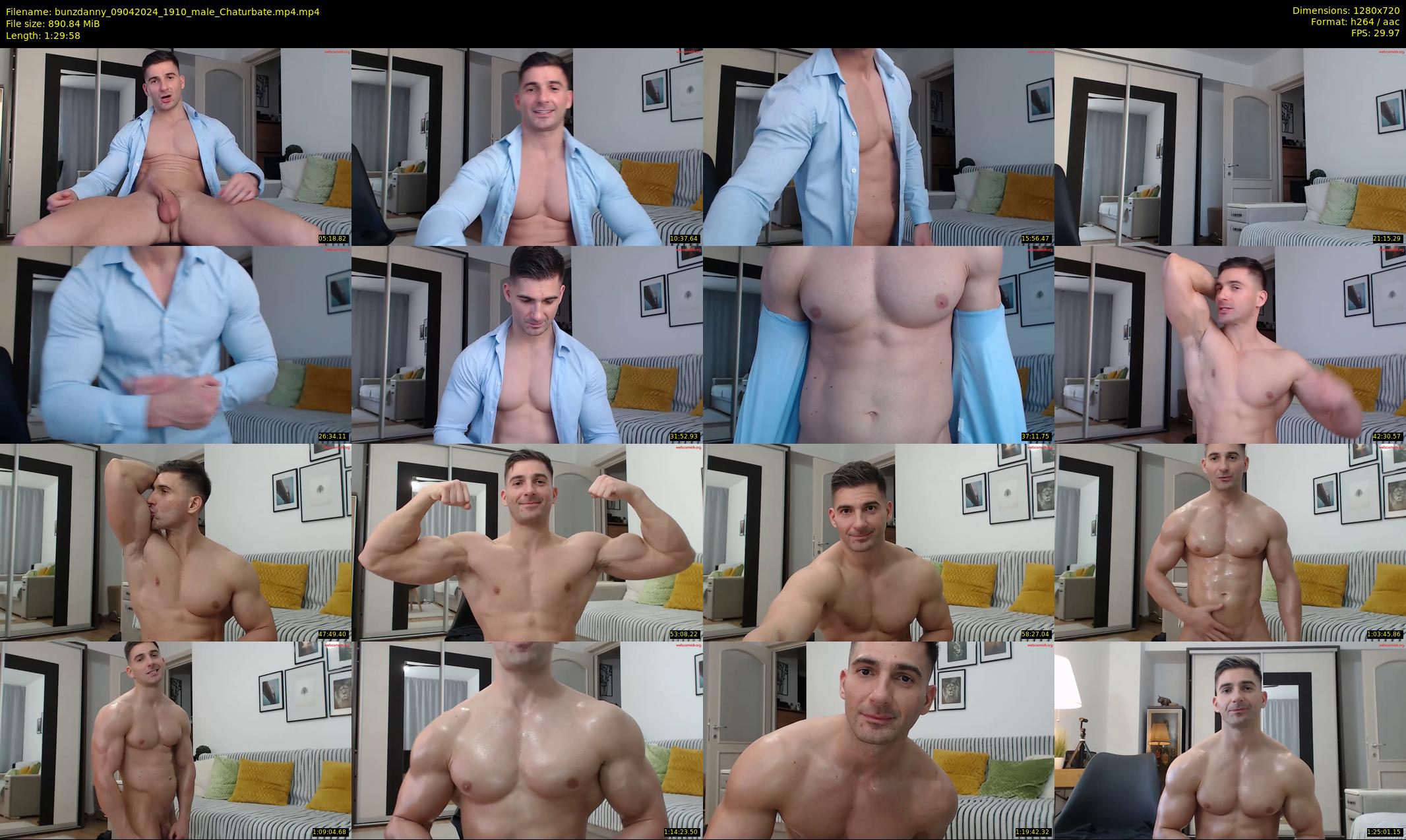 bunzdanny — 90 minute Chaturbate male cam show recording, 720p, Apr 9, 2024