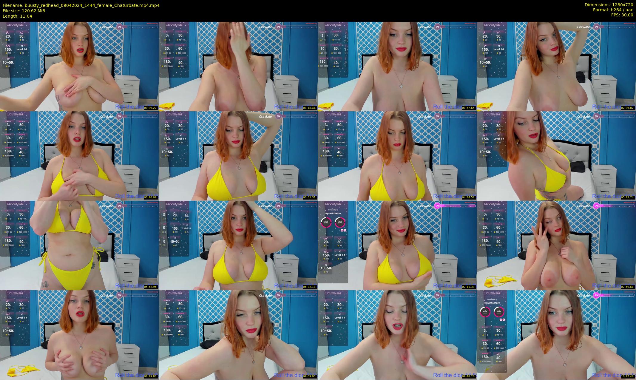 buusty_redhead — 12 minute Chaturbate female cam show recording, 720p, Apr 9, 2024
