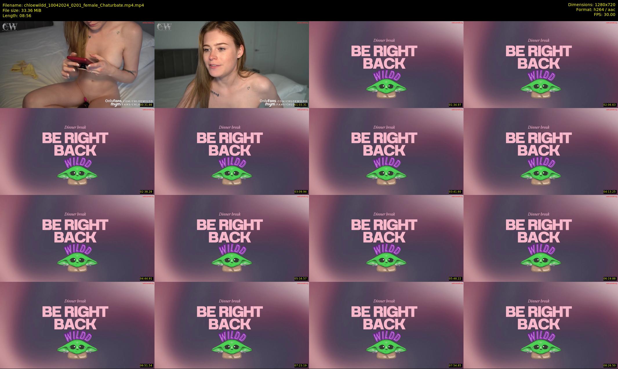 chloewildd — 9 minute Chaturbate female cam show recording, 720p, Apr 10, 2024