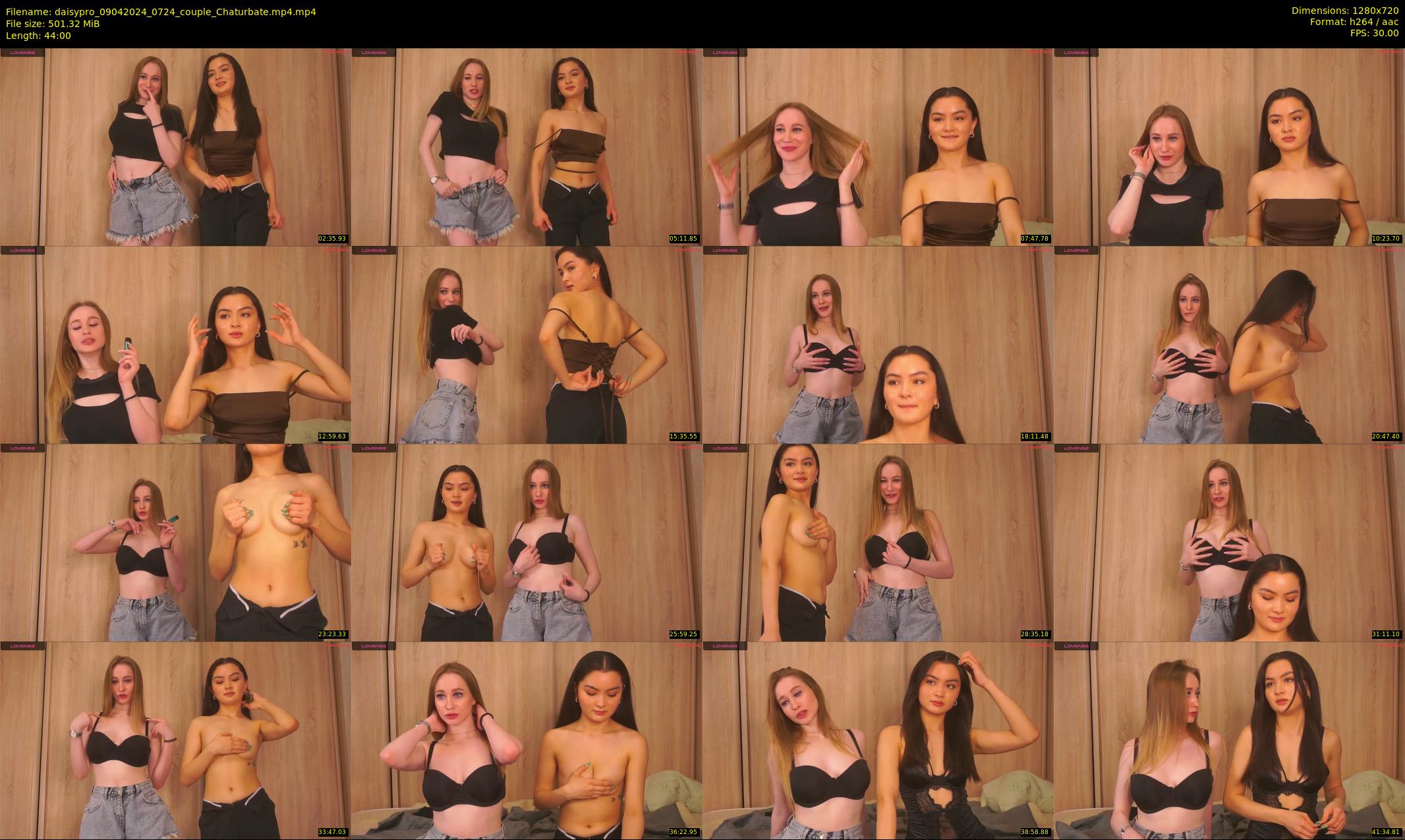 daisypro — 44 minute Chaturbate couple cam show recording, 720p, Apr 9, 2024