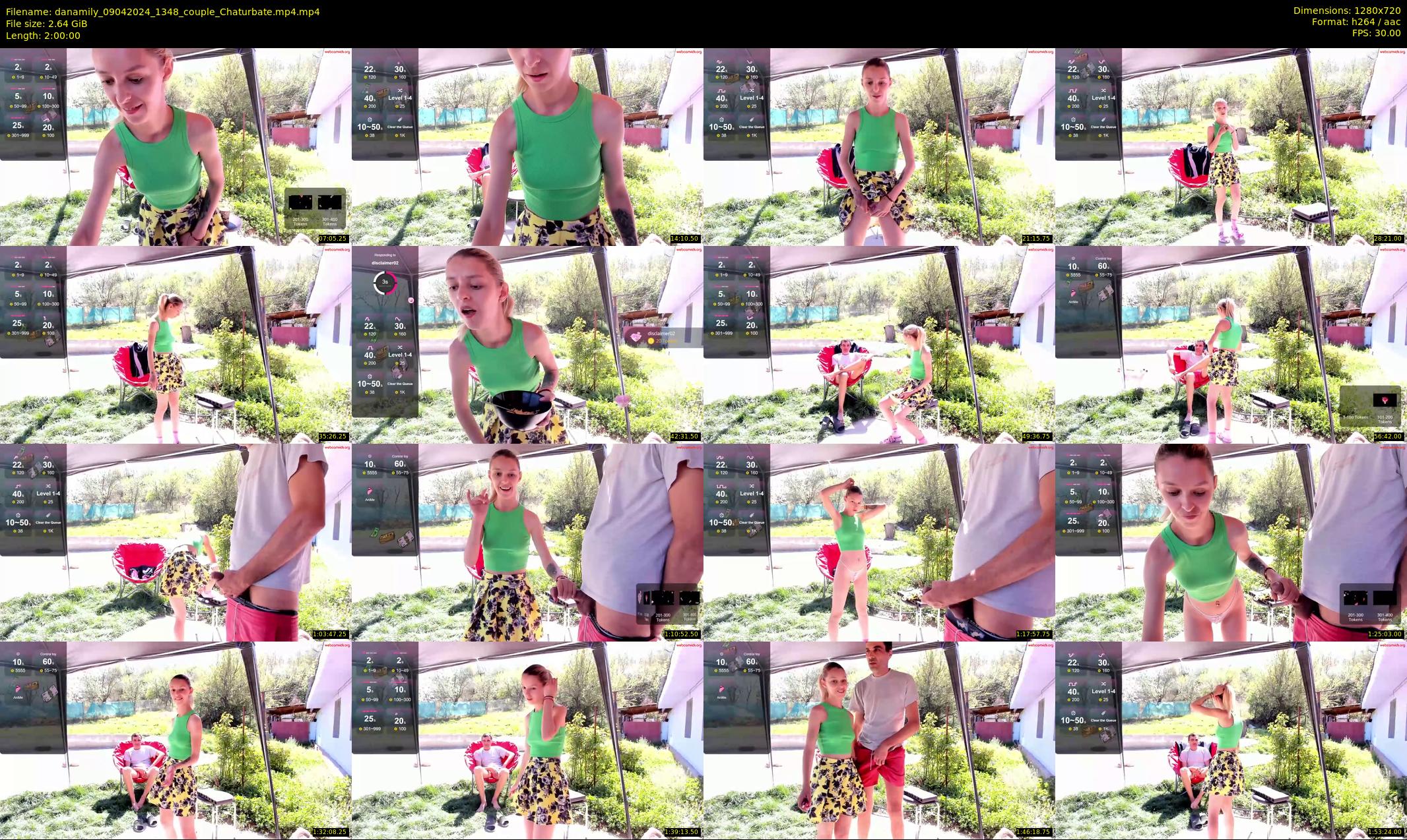 danamily — 120 minute Chaturbate female cam show recording, 720p, Apr 9, 2024