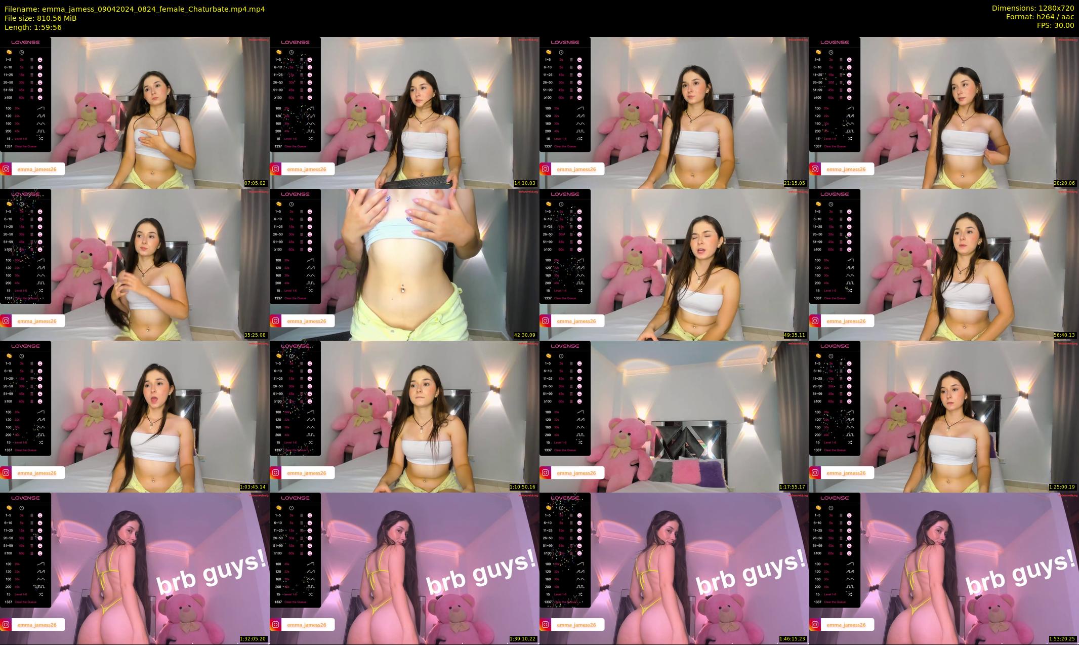 emma_jamess — 120 minute Chaturbate female cam show recording, 720p, Apr 9, 2024