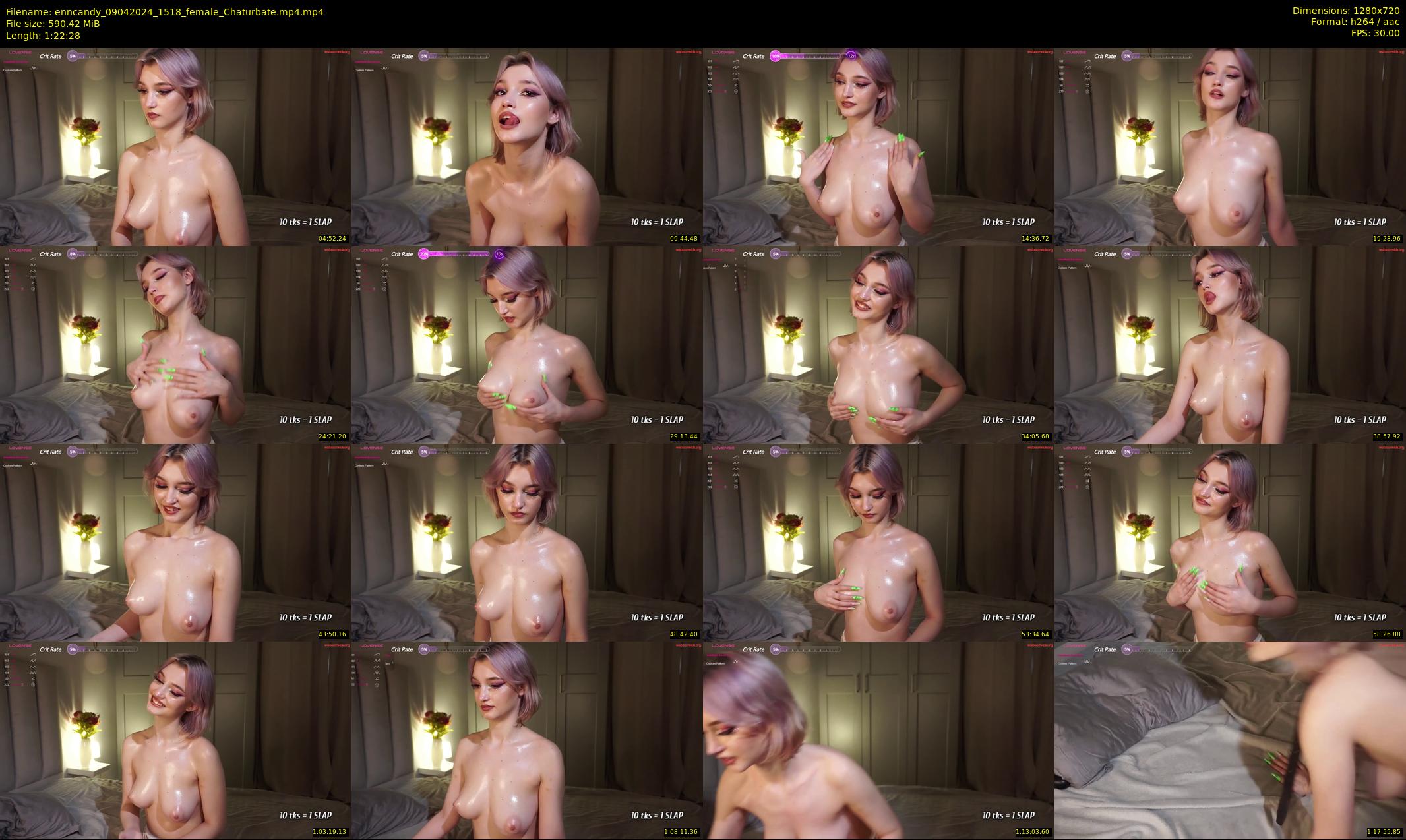 enncandy — 83 minute Chaturbate female cam show recording, 720p, Apr 9, 2024