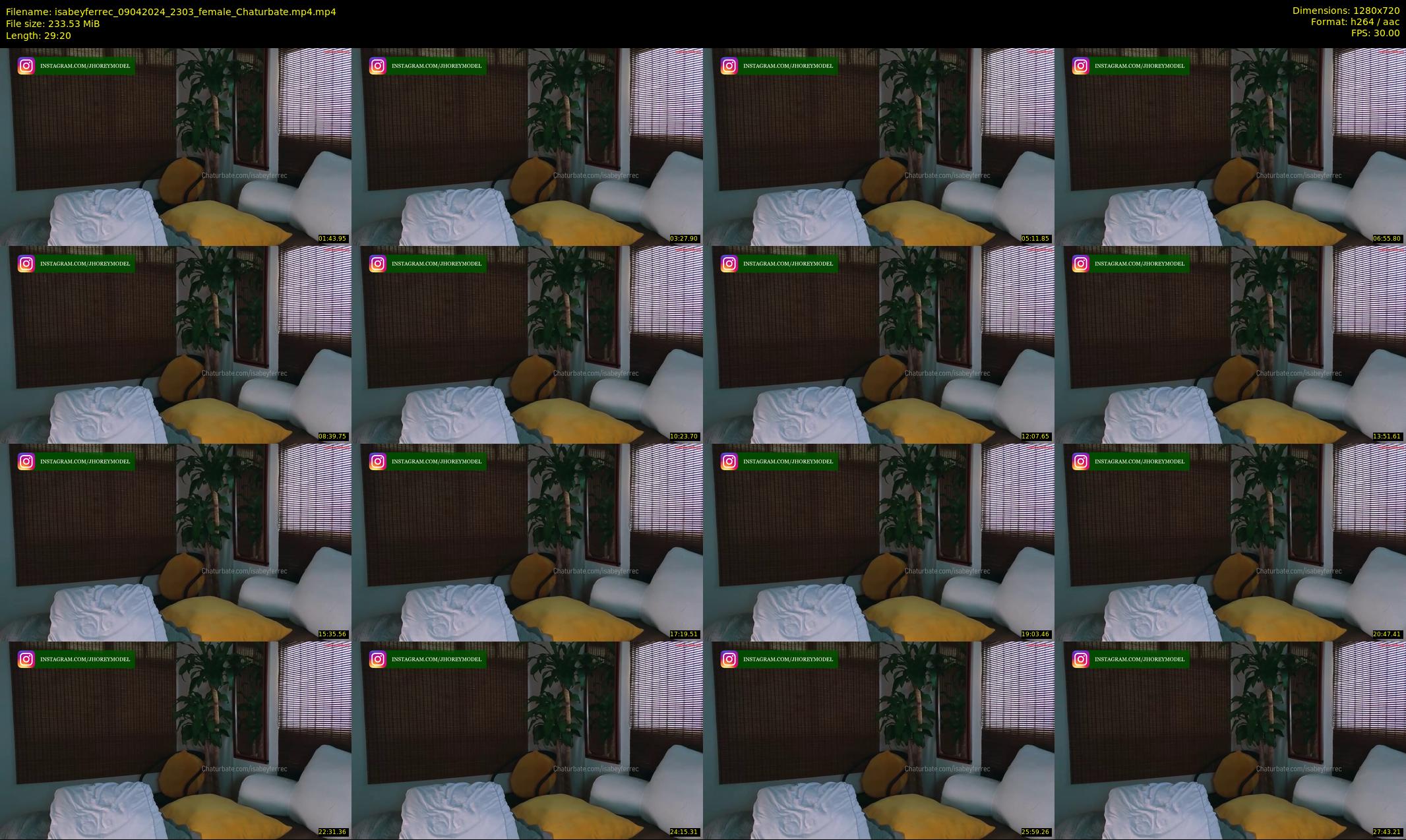 isabeyferrec — 30 minute Chaturbate female cam show recording, 720p, Apr 9, 2024