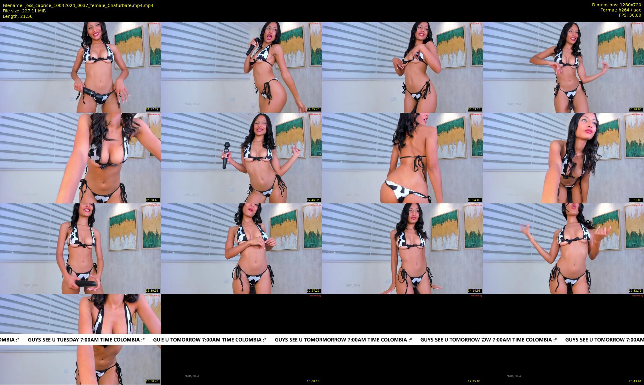 joss_caprice — 22 minute Chaturbate female cam show recording, 720p, Apr 10, 2024