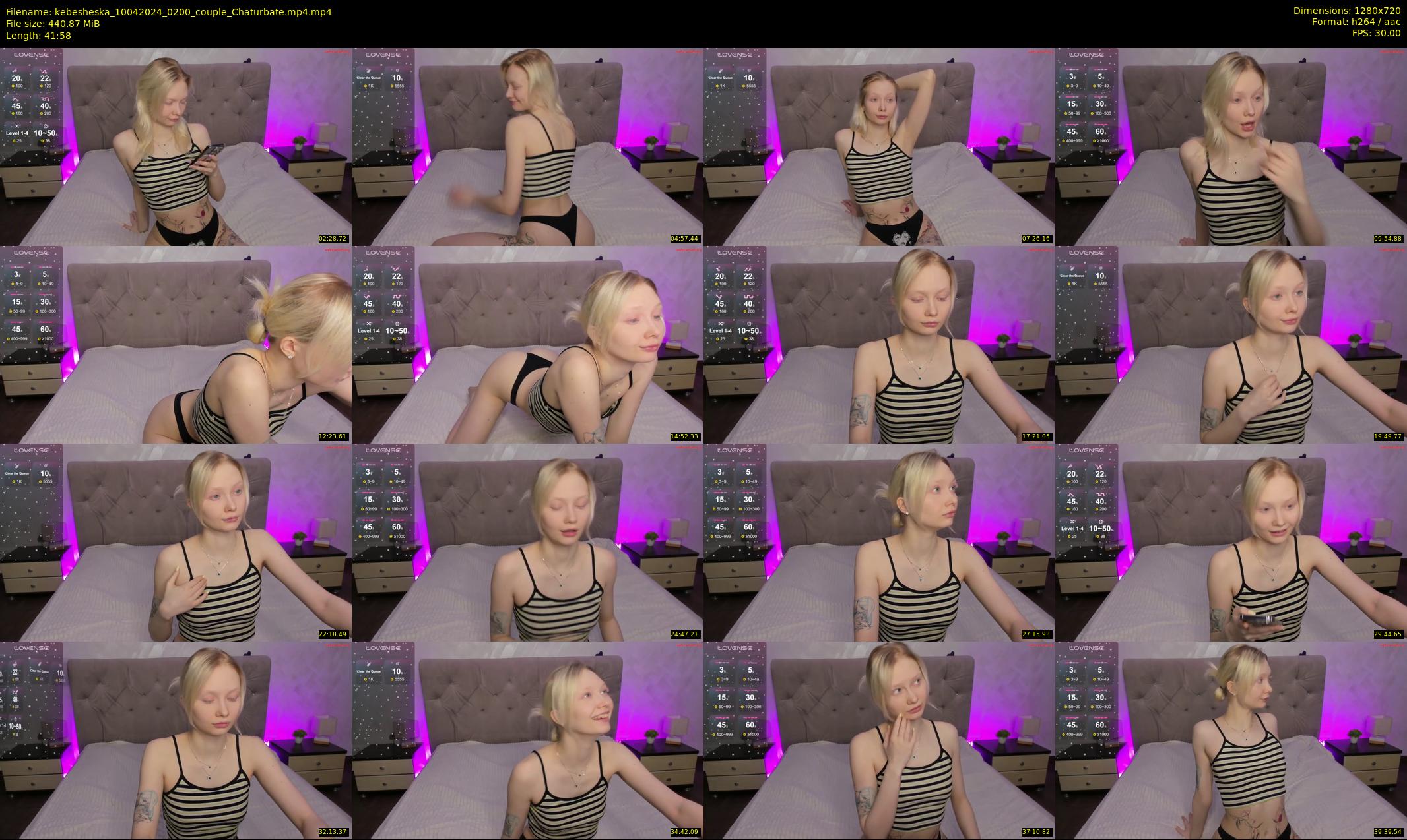 kebesheska — 42 minute Chaturbate couple cam show recording, 720p, Apr 10, 2024