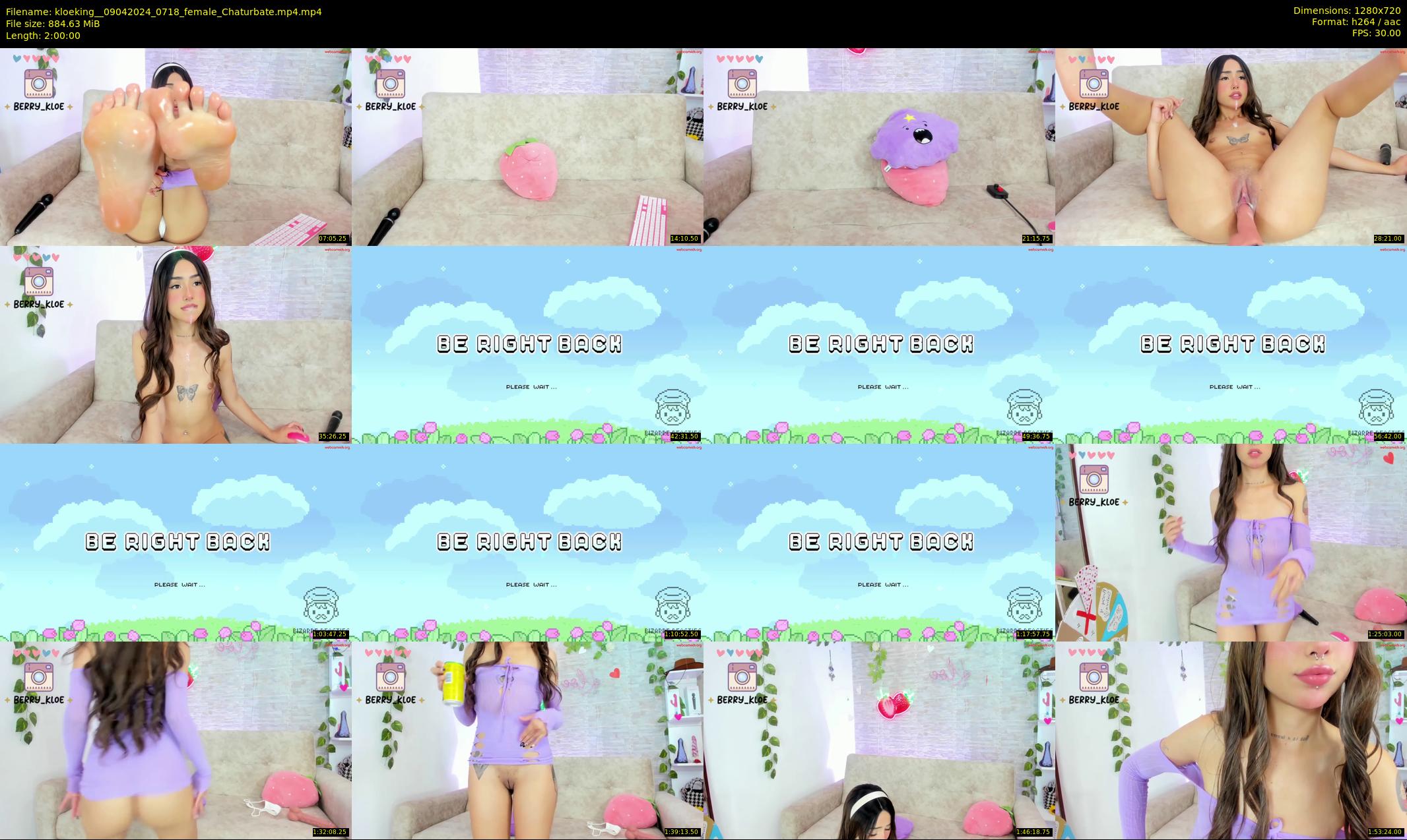 kloeking_ — 120 minute Chaturbate female cam show recording, 720p, Apr 9, 2024