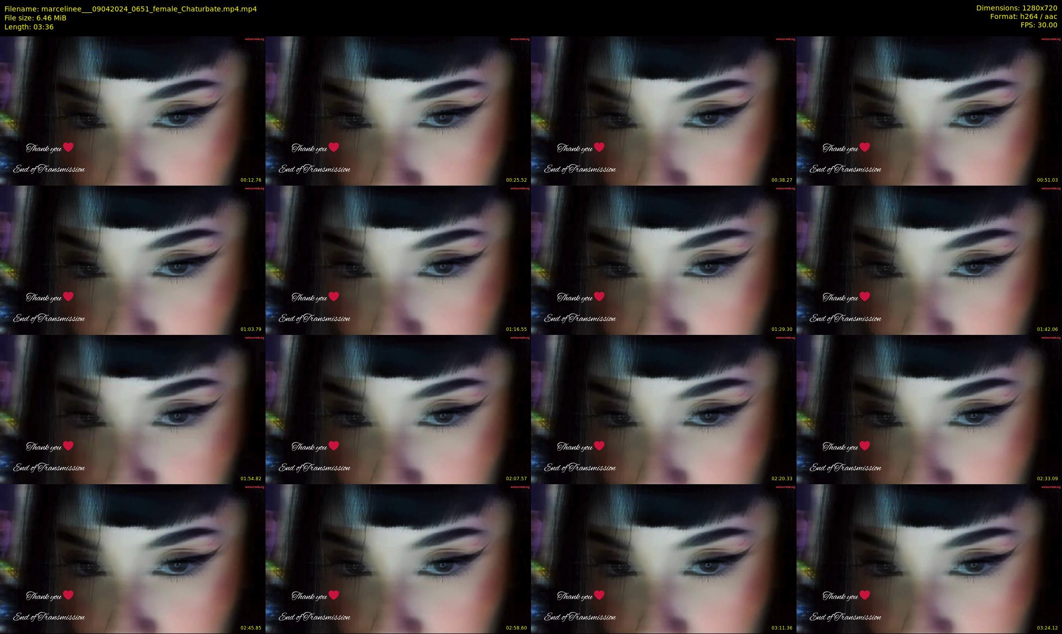 marcelinee__ — 4 minute Chaturbate female cam show recording, 720p, Apr 9, 2024