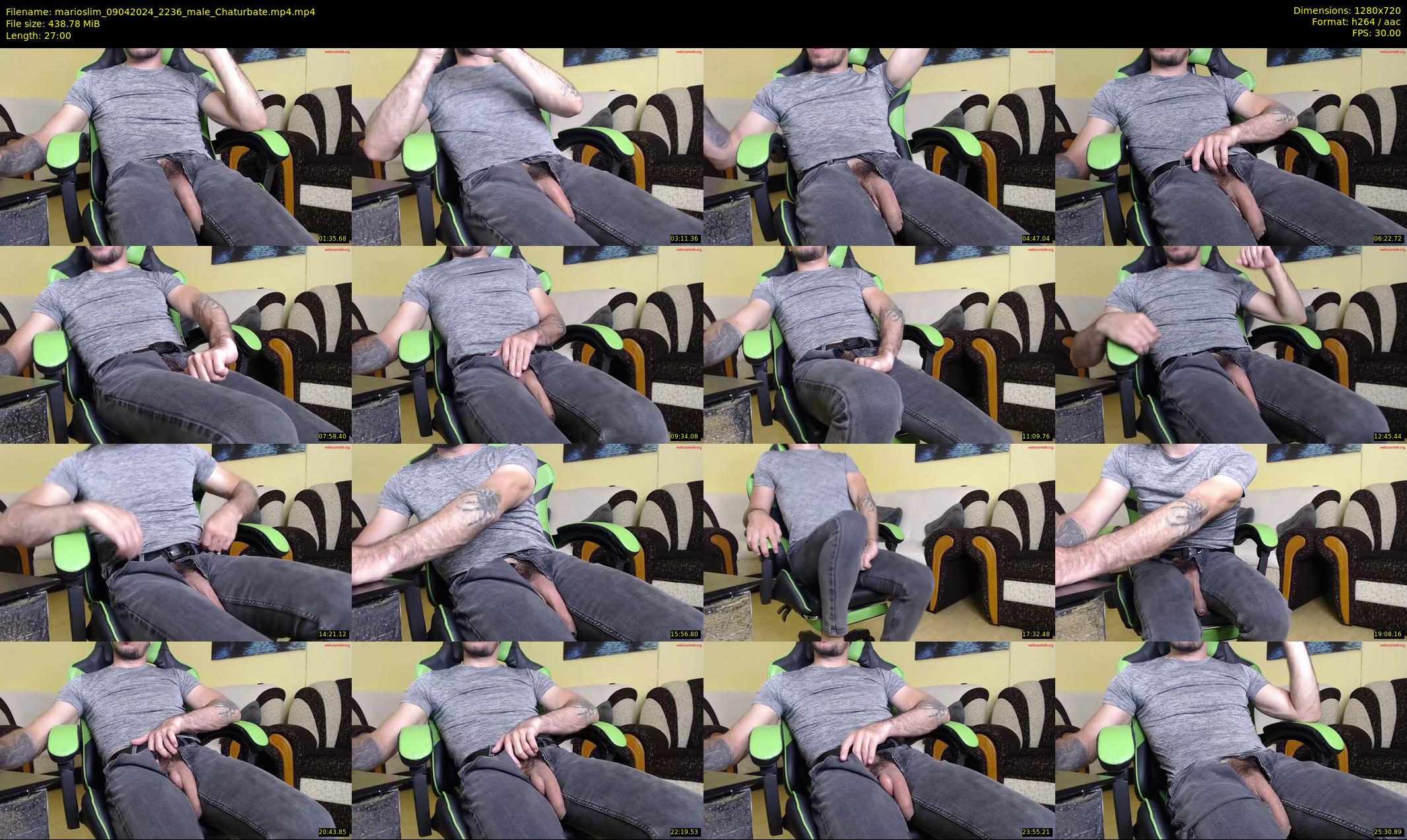 marioslim — 27 minute Chaturbate male cam show recording, 720p, Apr 9, 2024