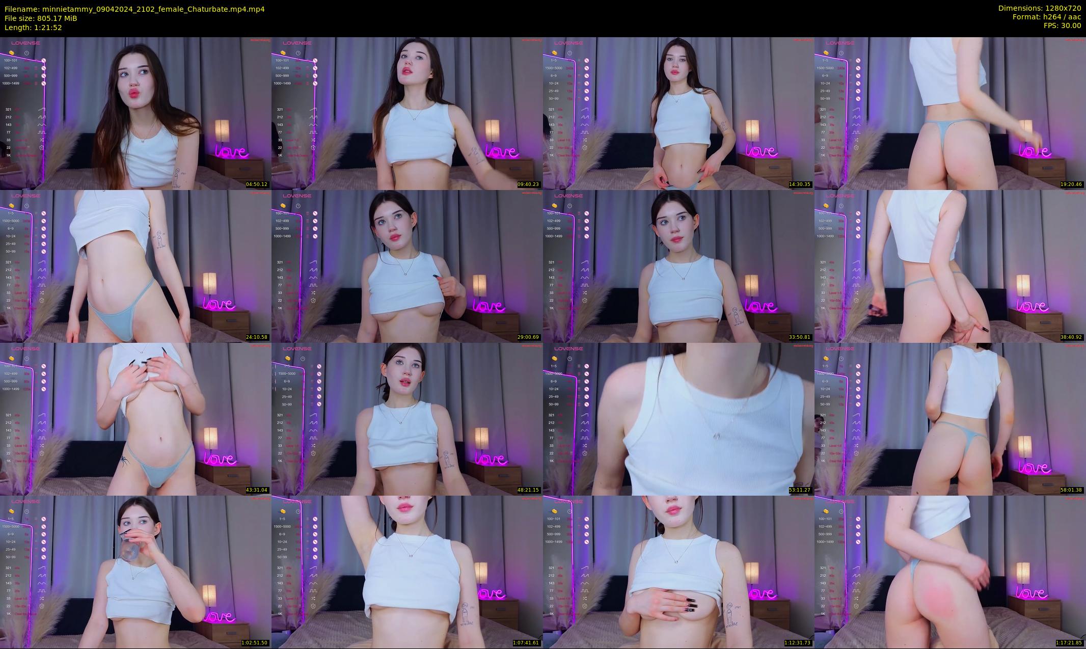 minnietammy — 82 minute Chaturbate female cam show recording, 720p, Apr 9, 2024