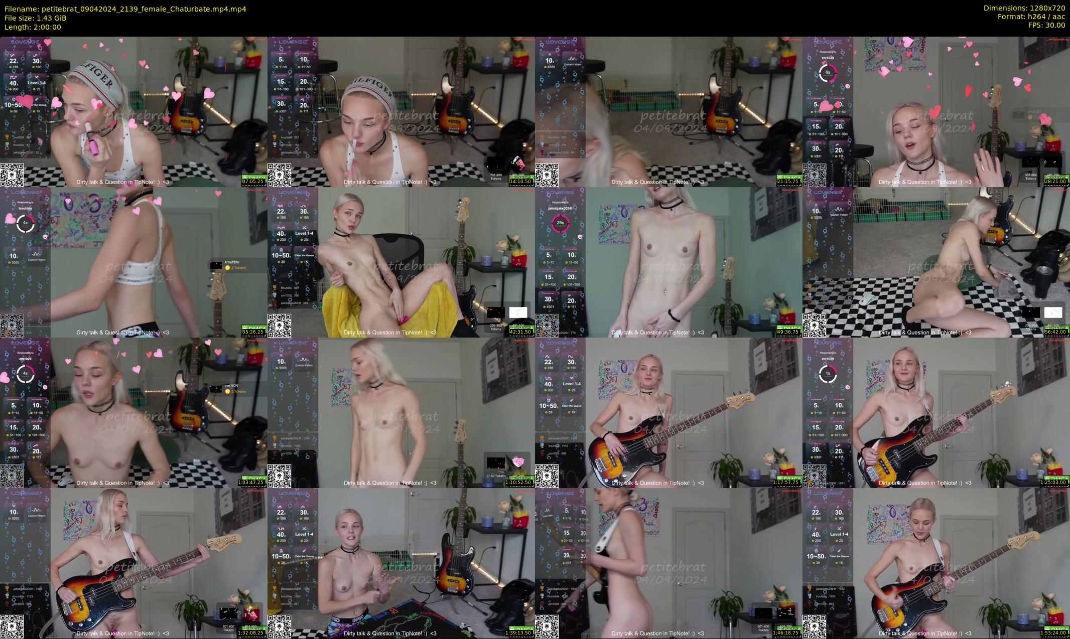 petitebrat — 120 minute Chaturbate female cam show recording, 720p, Apr 9, 2024