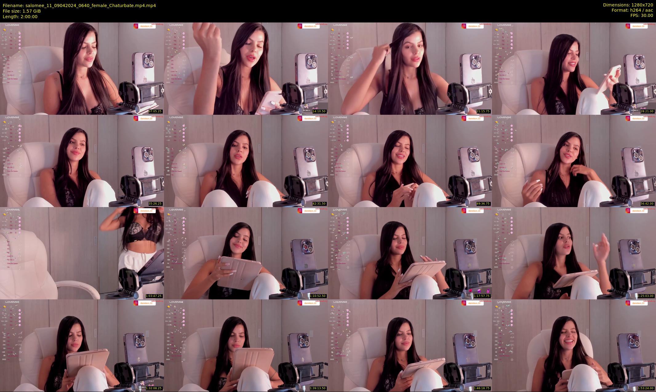salomee_11 — 120 minute Chaturbate female cam show recording, 720p, Apr 9, 2024