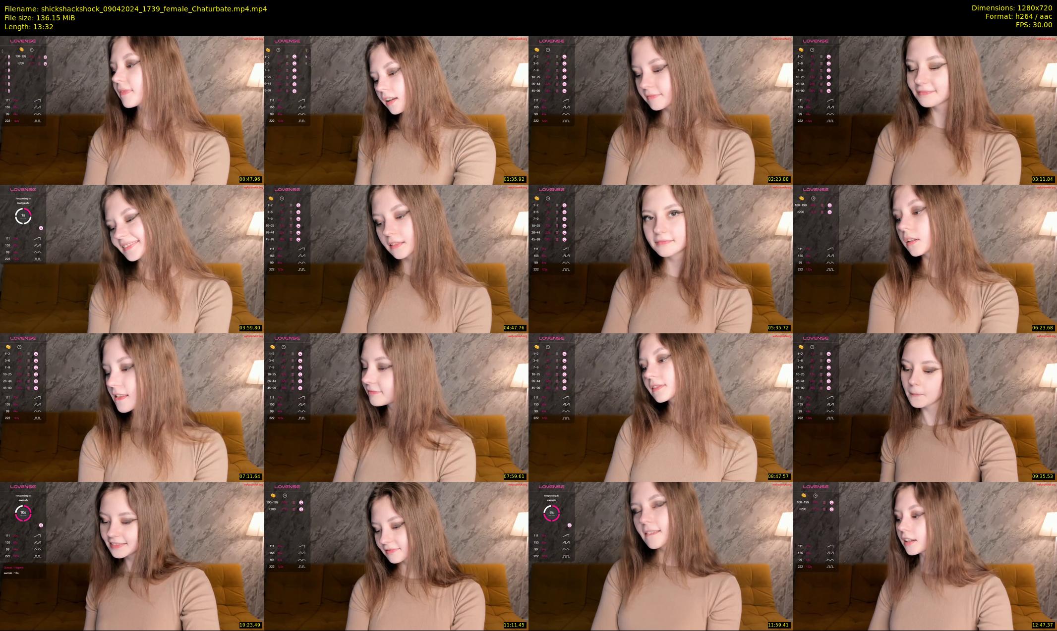 shickshackshock — 14 minute Chaturbate female cam show recording, 720p, Apr 9, 2024