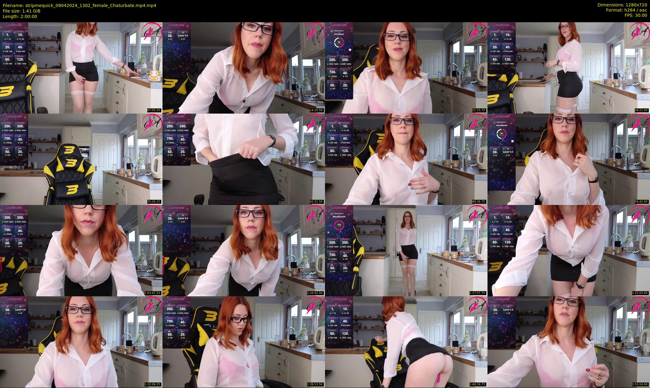 stripmequick — 120 minute Chaturbate female cam show recording, 720p, Apr 9, 2024