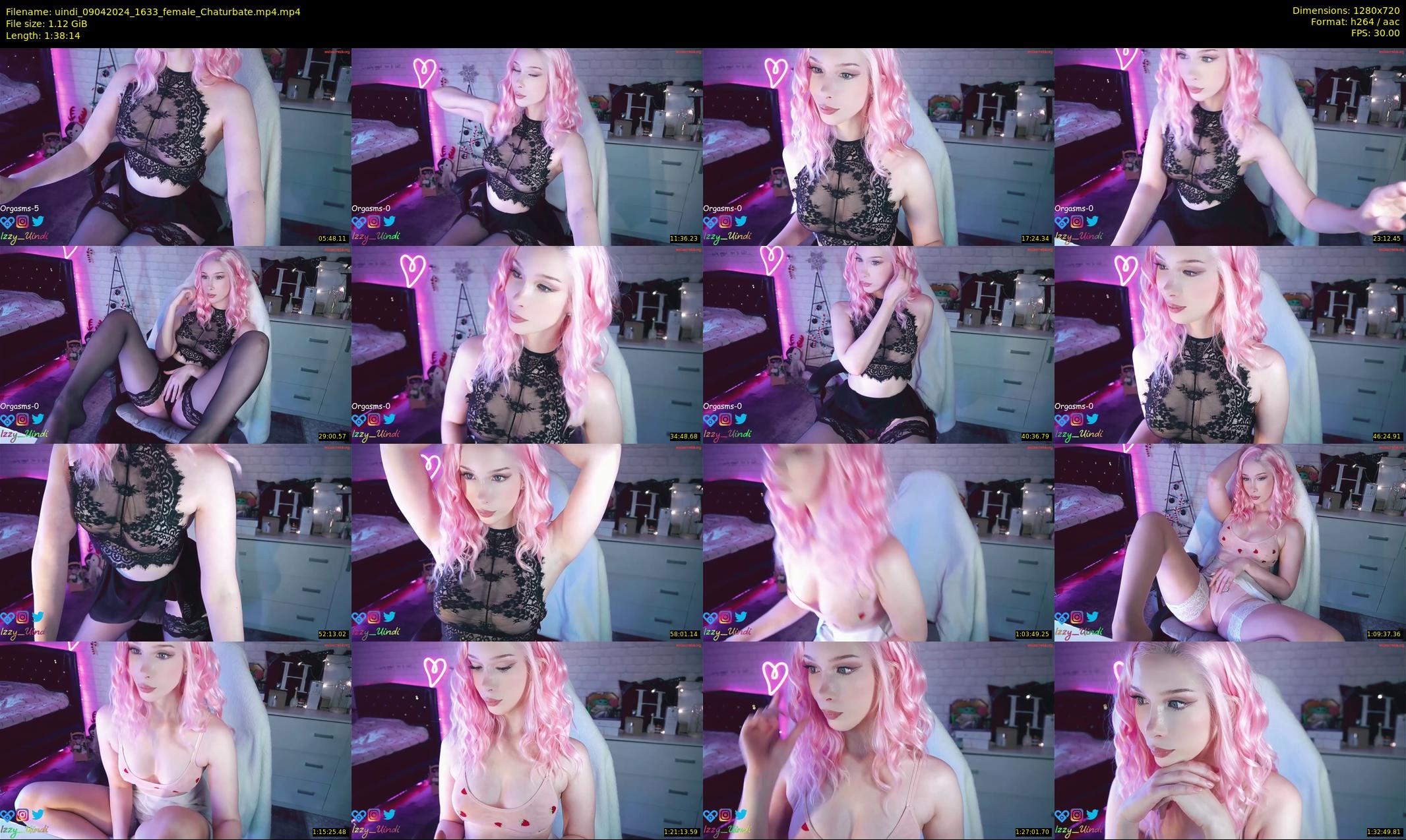 uindi — 99 minute Chaturbate female cam show recording, 720p, Apr 9, 2024