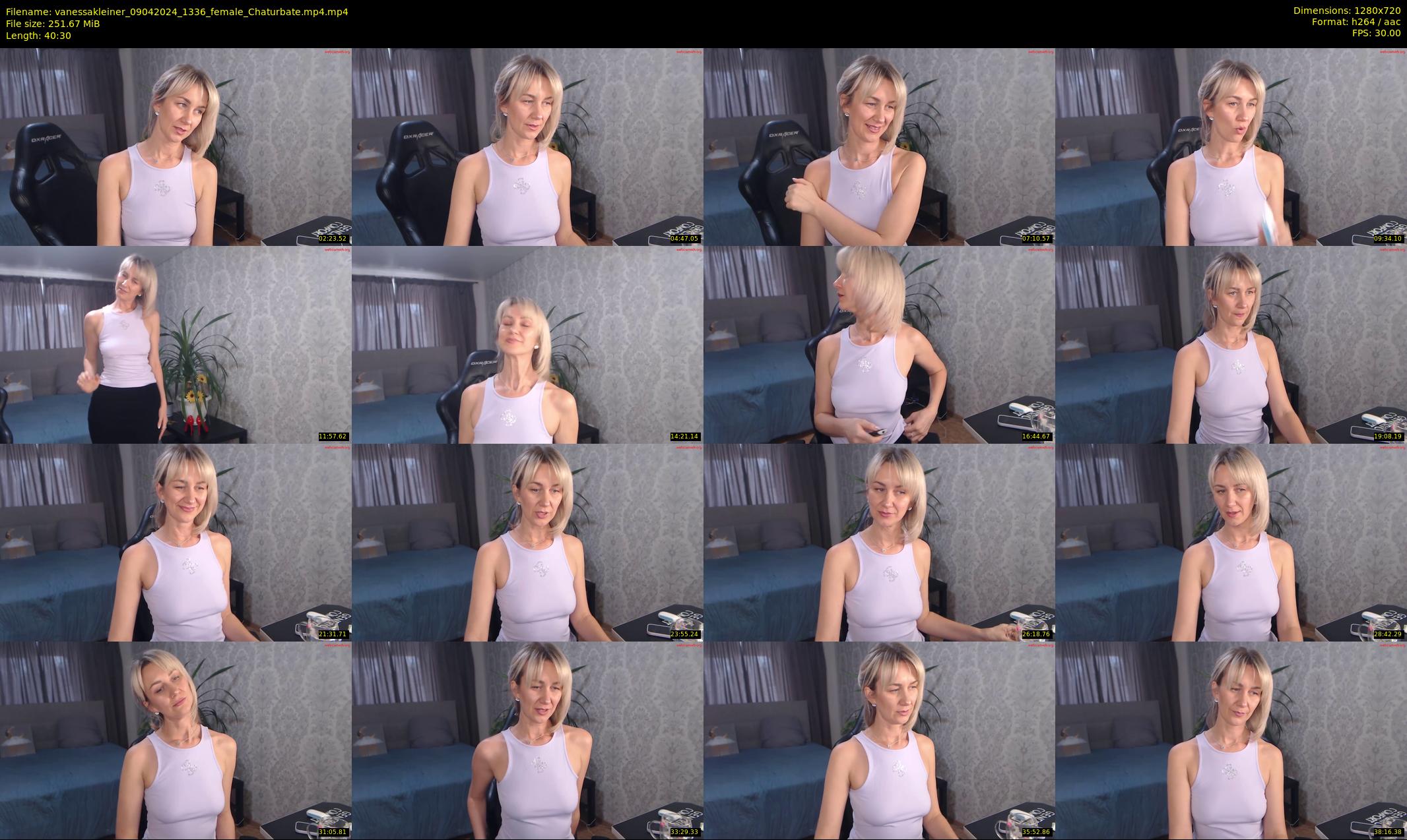 vanessakleiner — 41 minute Chaturbate female cam show recording, 720p, Apr 9, 2024