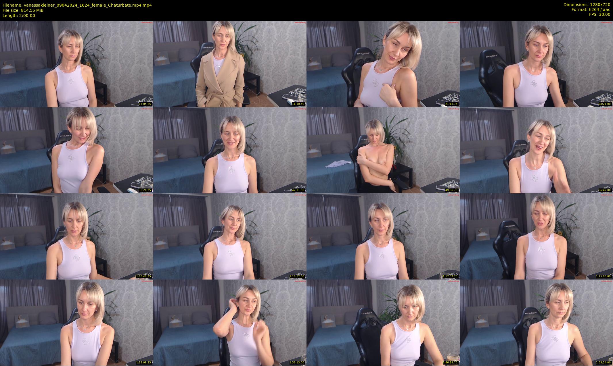 vanessakleiner — 120 minute Chaturbate female cam show recording, 720p, Apr 9, 2024